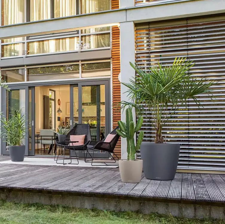 Lechuza Pflanzgefäß Classico Color 43 schiefergrau