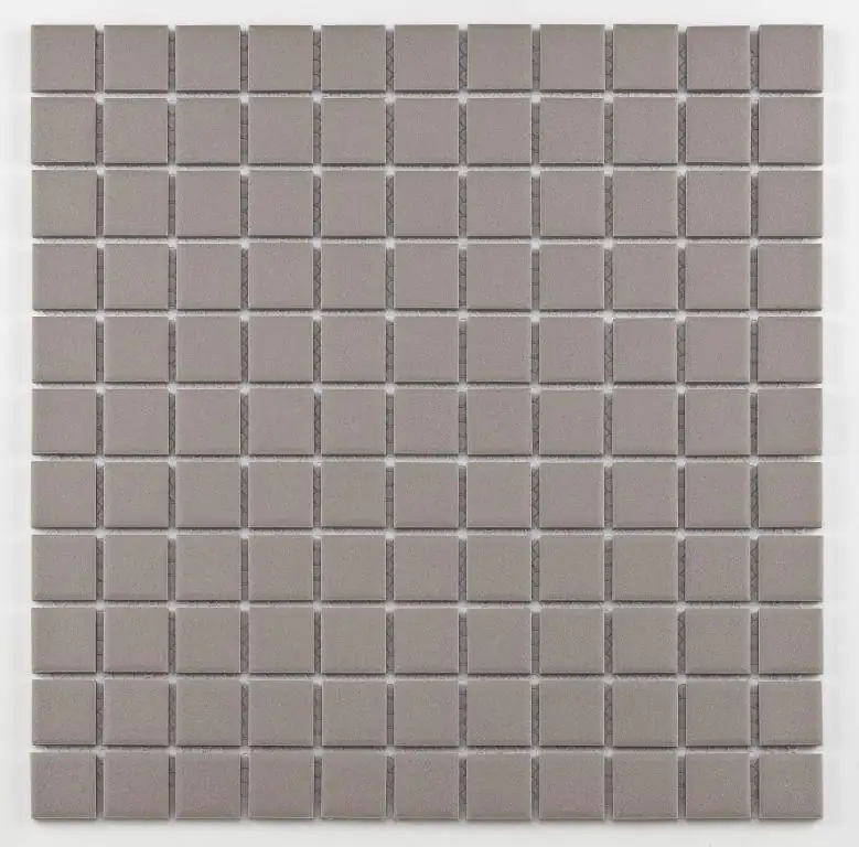 Mosaikfliese Mini 30 x 30 cm hellgrau Steinmaß: ca. 2,5 x 2,5 cm