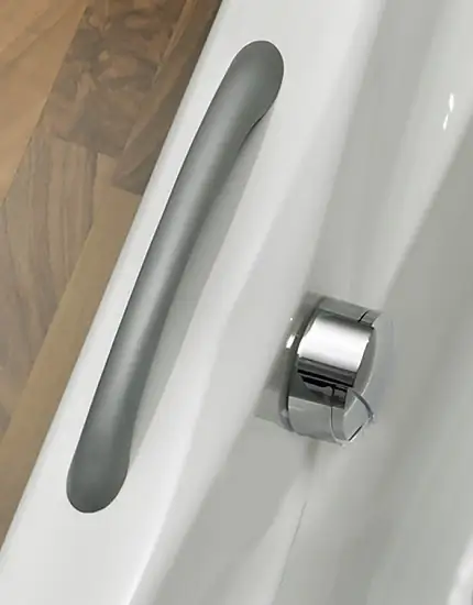 Ottofond Wannengriffe zu Badewanne Atlanta Duo, 1 Paar, silbermatt