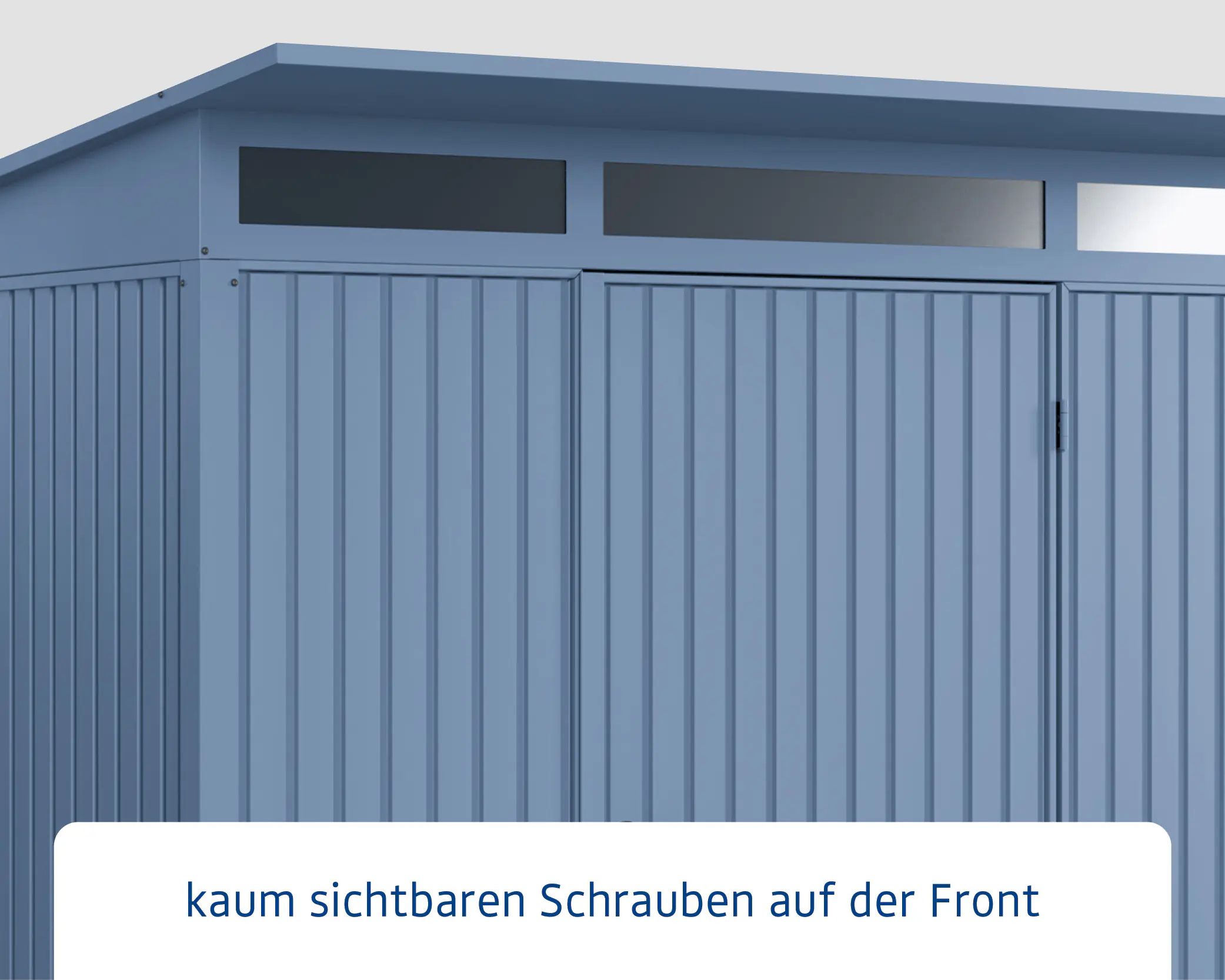 EcoStar Gerätehaus Trend-P Typ 3 312,7 x 283,4 x 232,3 cm taubenblau