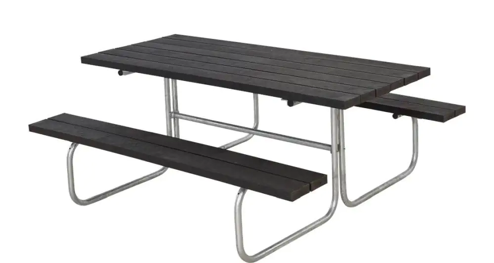 Plus Kombimöbel Classic 180 x 155 x 73 cm Kunststoff, schwarz strukturiert