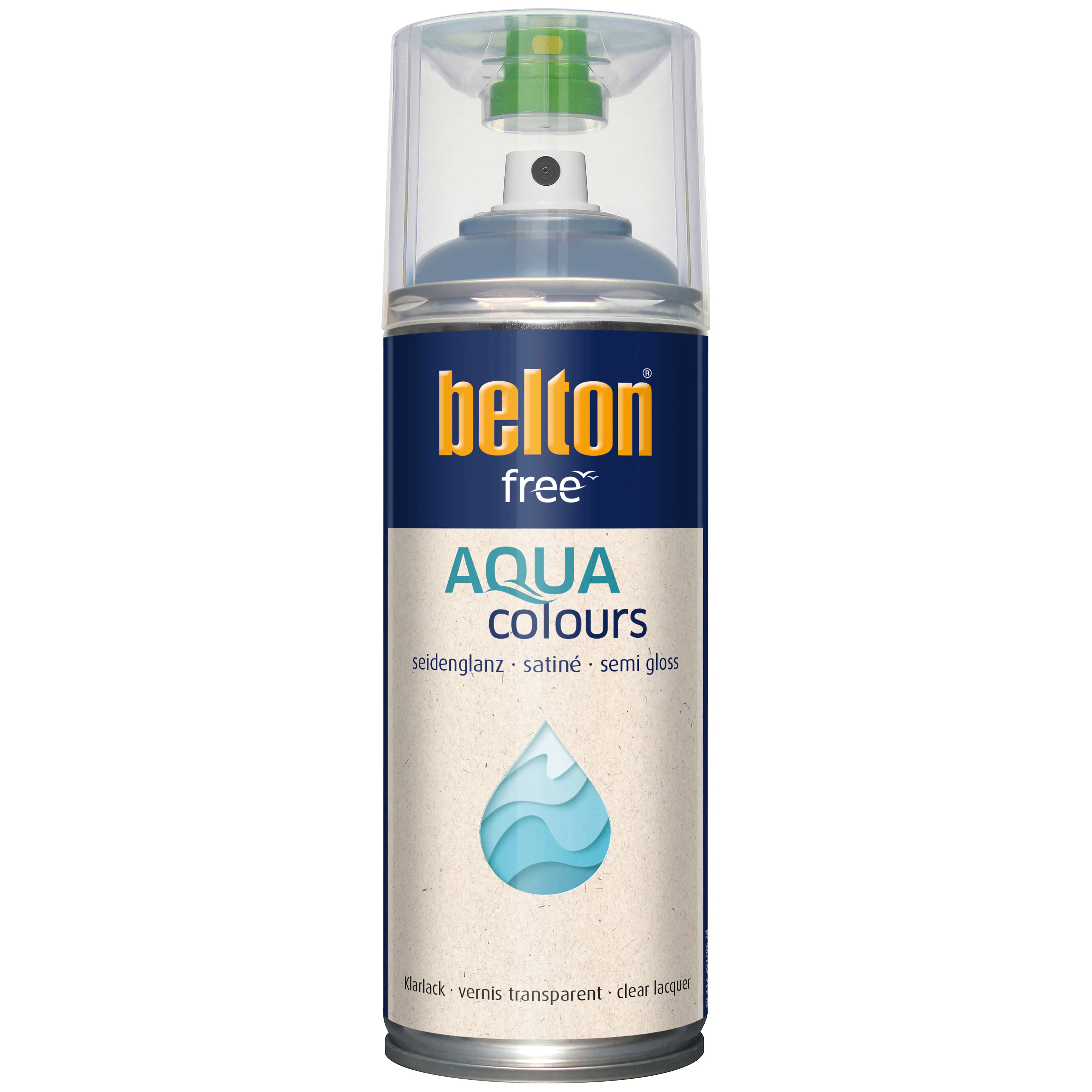 belton free Lackspray AQUAcolours 400 ml Klarlack seidenglanz