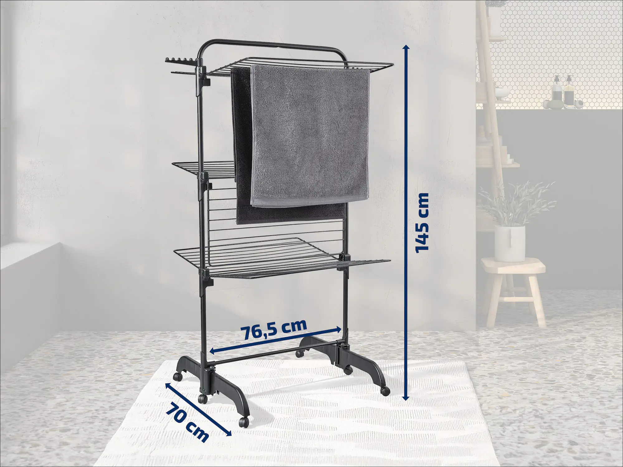 Leifheit Wäscheständer Comfort Tower 420 Black Leifheit Wäscheständer Comfort Tower 420 Black