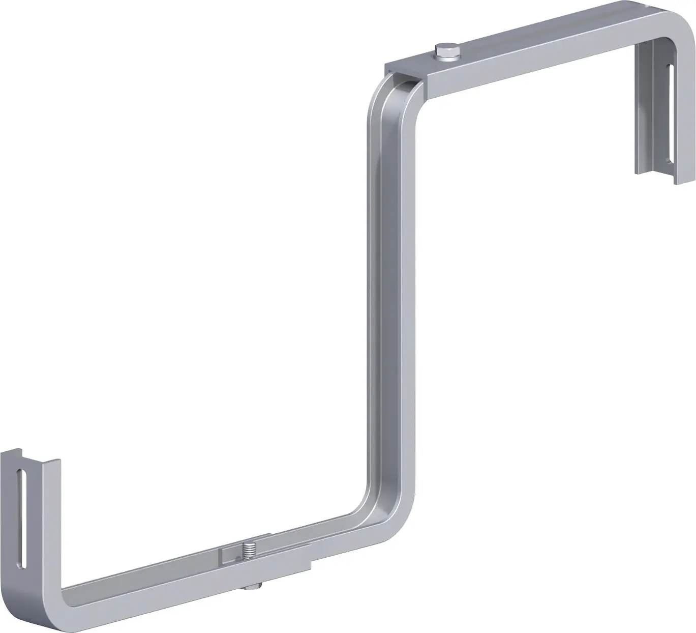 alfer Blumenkastenhalter 230 mm 230 x 200 mm Aluminium roh Kappe rot