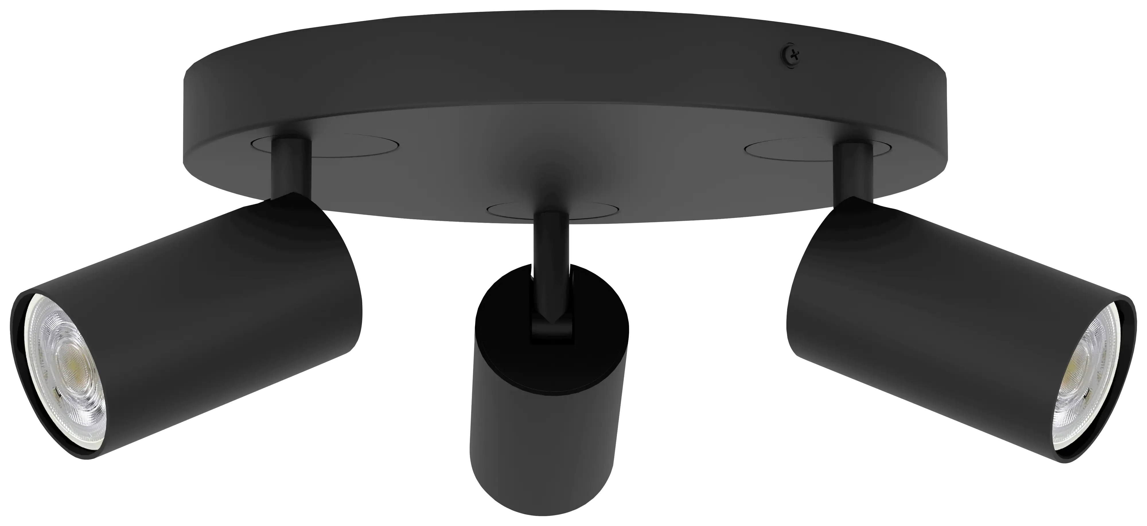 Eglo Connect 3er LED Spot Rondell Telimbela-Z schwarz Ø 25 cm