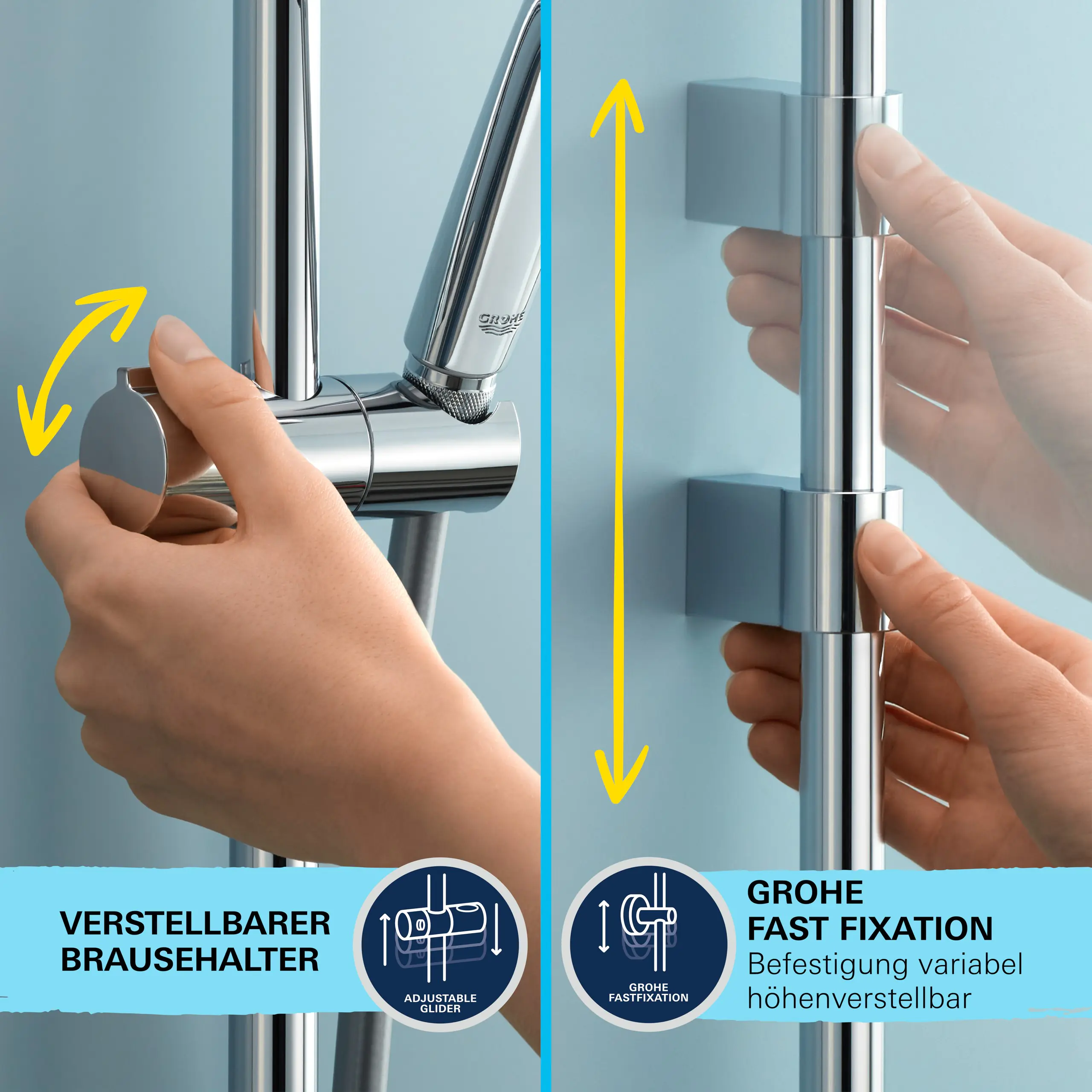 Grohe Precision Flow Thermostatarmatur mit Brausegarnitur chrom 1 Strahlart Grohe Precision Flow Thermostatarmatur mit Brausegarnitur chrom 1 Strahlart