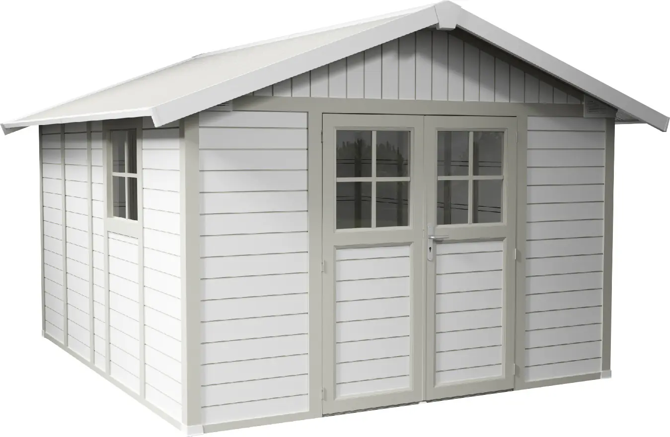 Grosfillex Gartenhaus Deco H 11 370 x 407 cm (inkl. Dachüberstand)