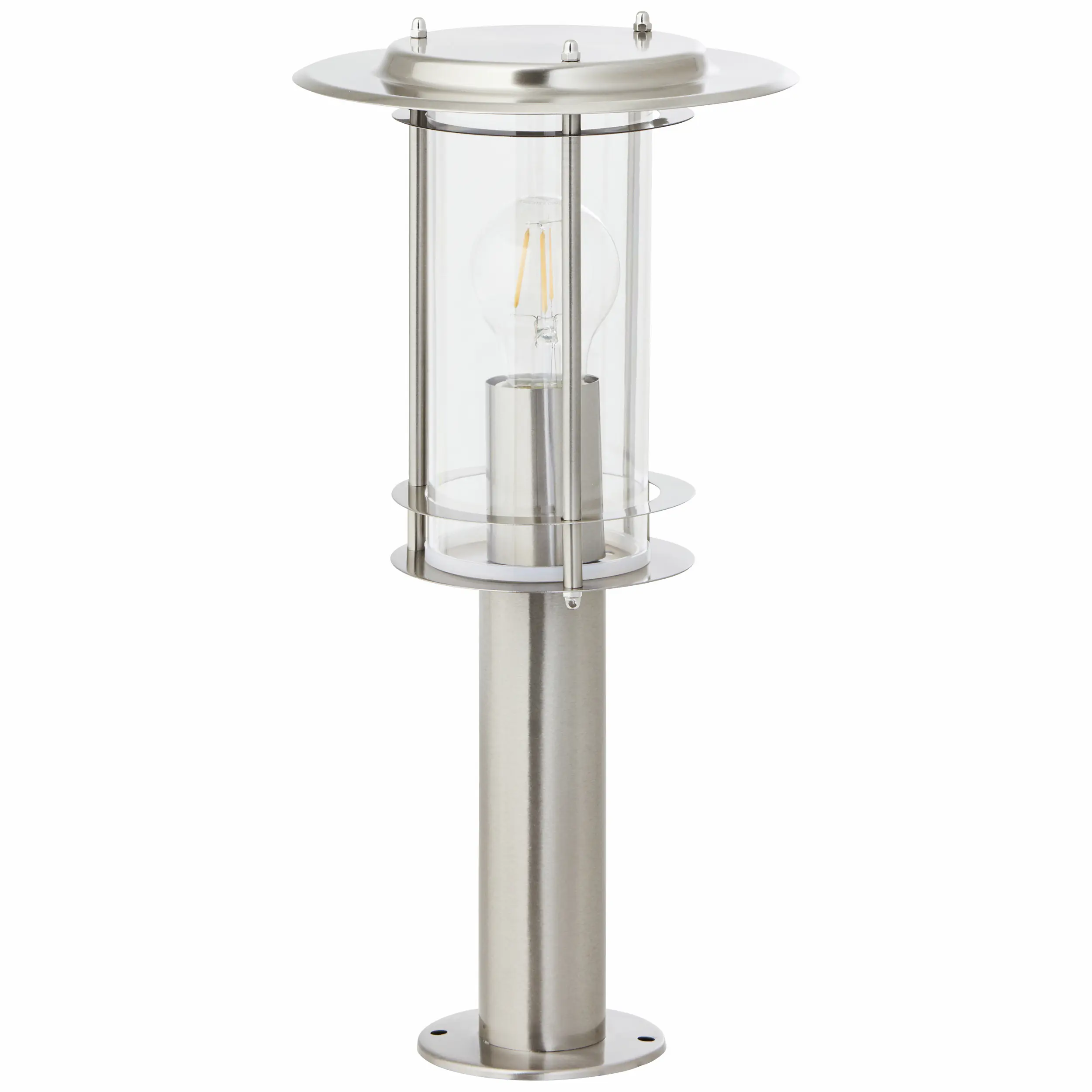 Brilliant Sockelleuchte York edelstahl 40 x 20 cm E27, max. 40 W, dimmbar