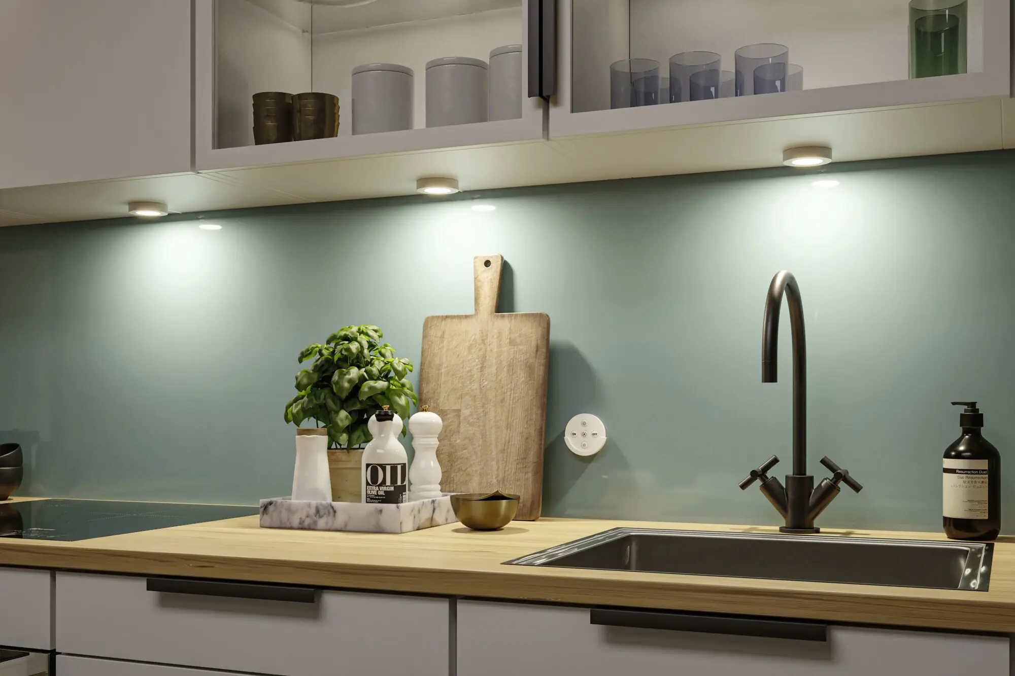 Paulmann LED Unterbauleuchte Batuno weiß Ø 7 cm TW 3er Set