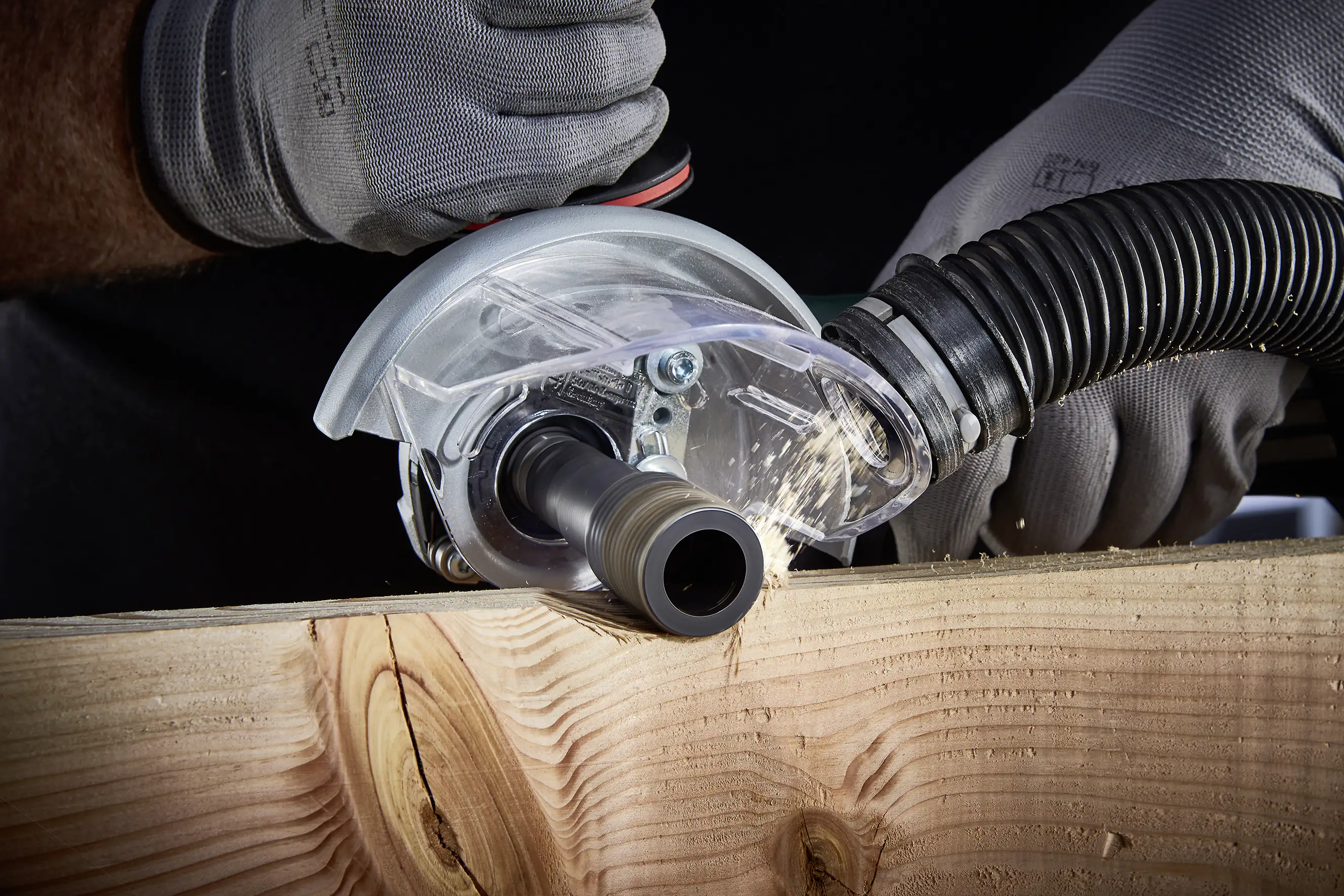 Wolfcraft Absaughaube für Winkelschleifer Wolfcraft Absaughaube für Winkelschleifer