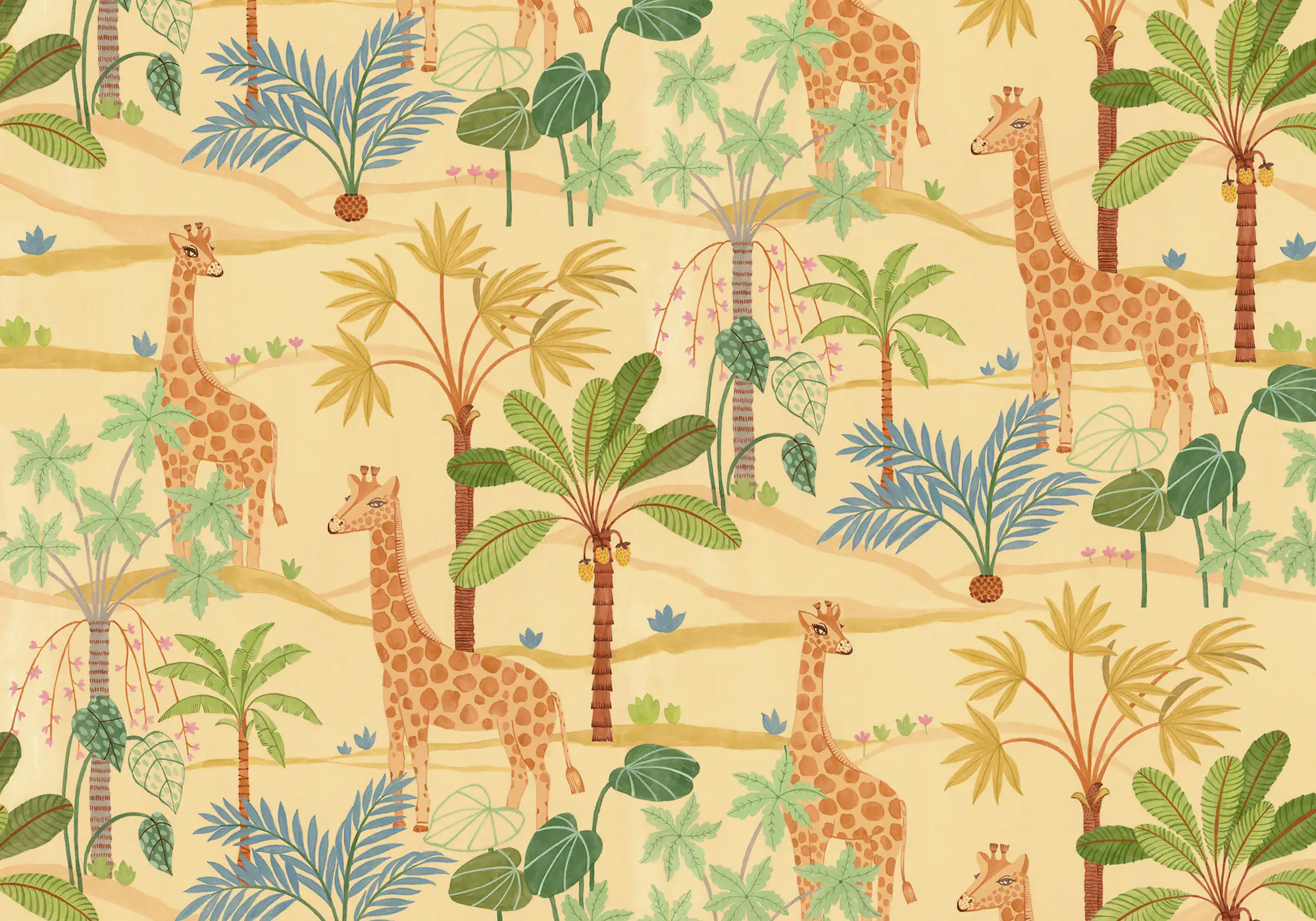 Komar Vlies Fototapete Giraffe Crew 400 x 280 cm 