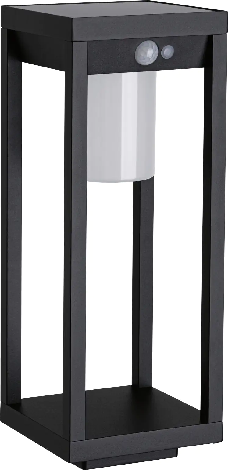 Paulmann LED Solarleuchte Marisol schwarz 40 x 15cm mit Bewegungsmelder
