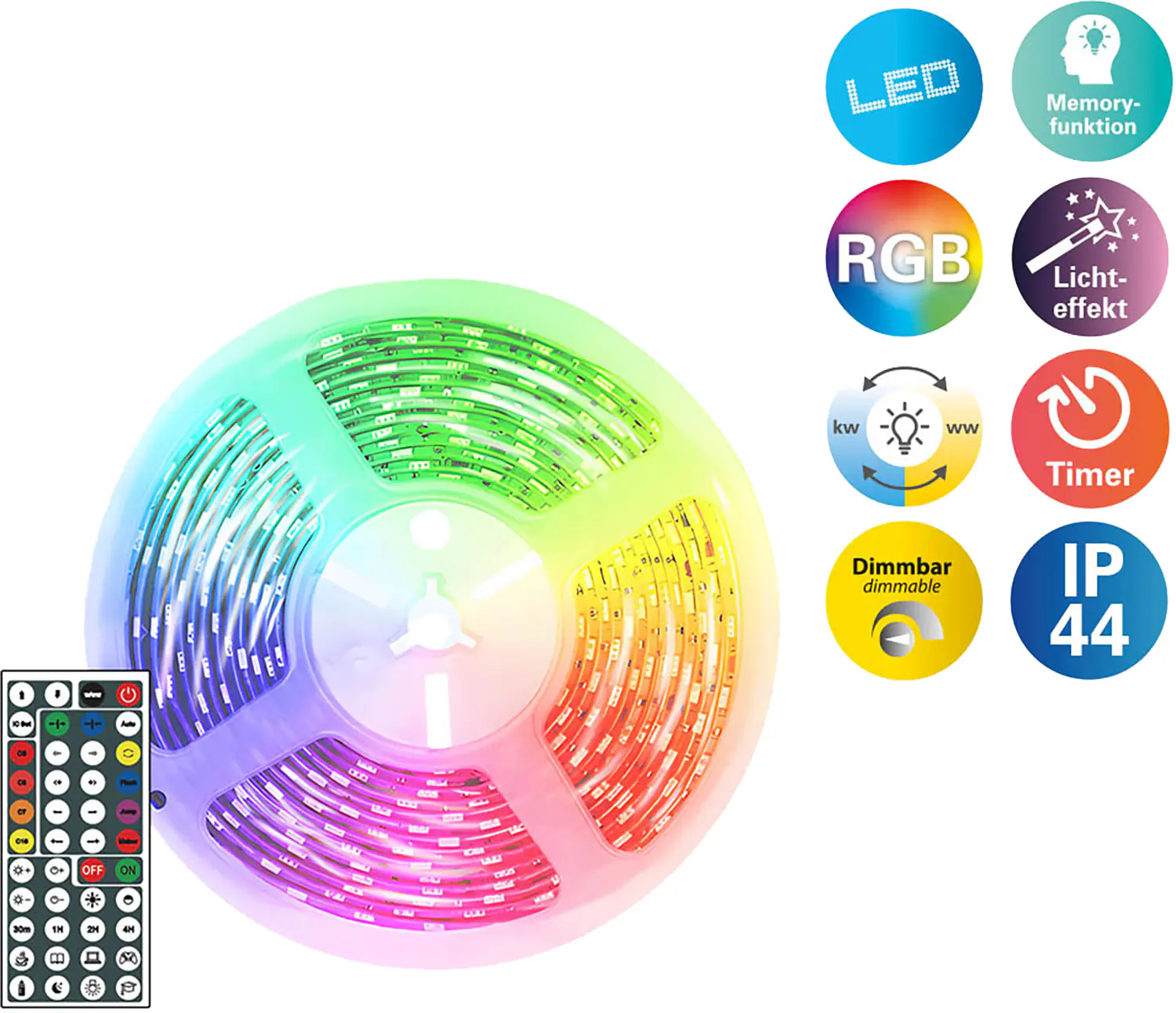 Light & More LED-Stripe 5m RGB/CCT