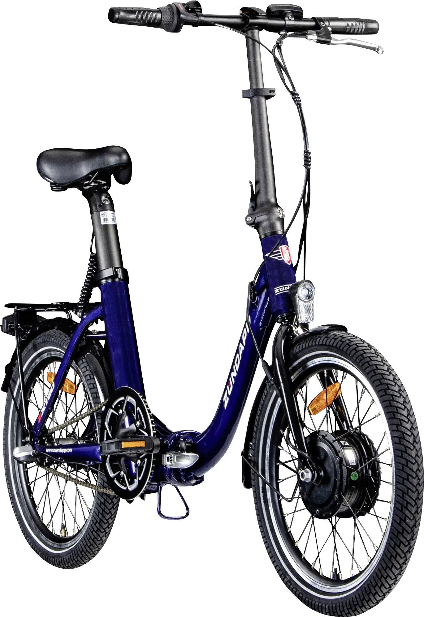 Zündapp E-Bike Faltrad ZT20 20 Zoll RH 36cm 3-Gang 280 Wh blau