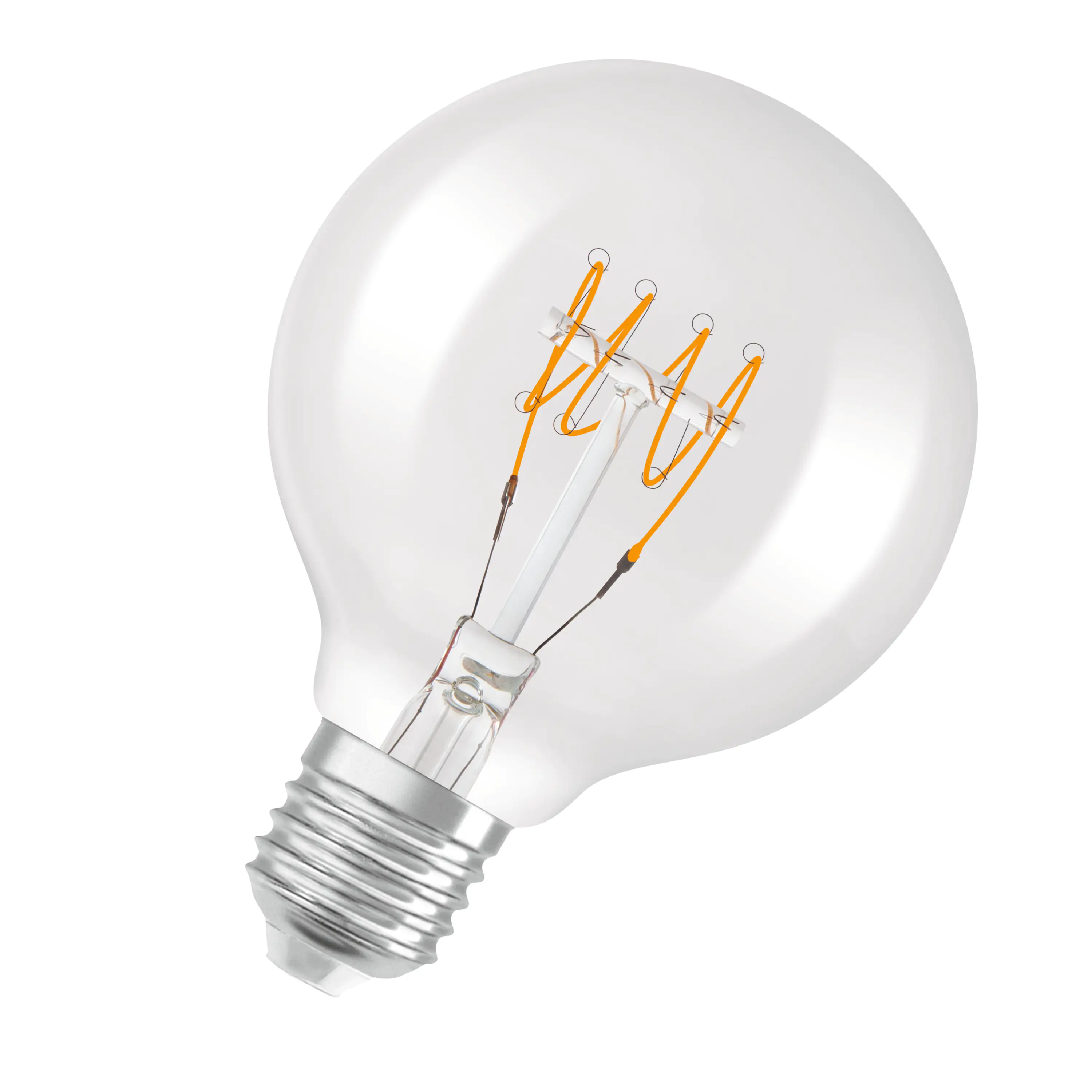 Osram LED Leuchtmittel Globe 80 E27 4,8 W warmweiß klar