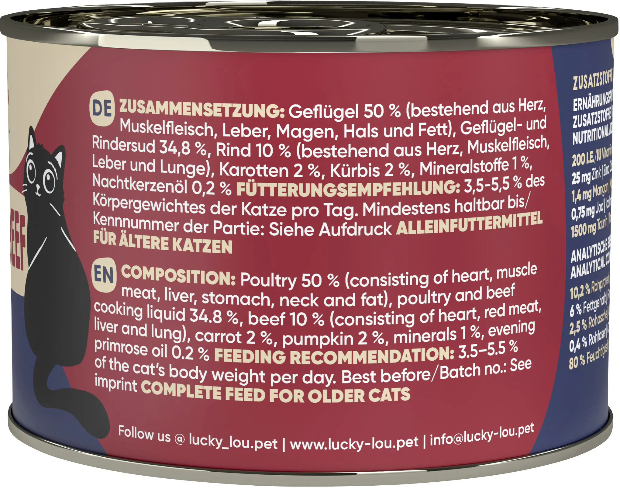 Lucky Lou Lifestage Senior Geflügel und Rind 200g