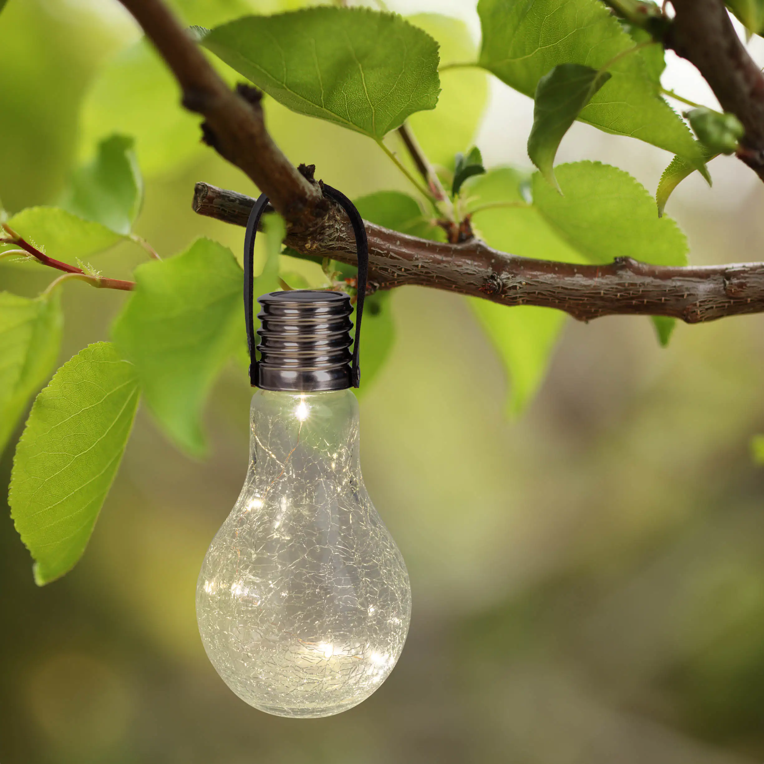 Light & More LED Solar-Glühbirne warmweiß