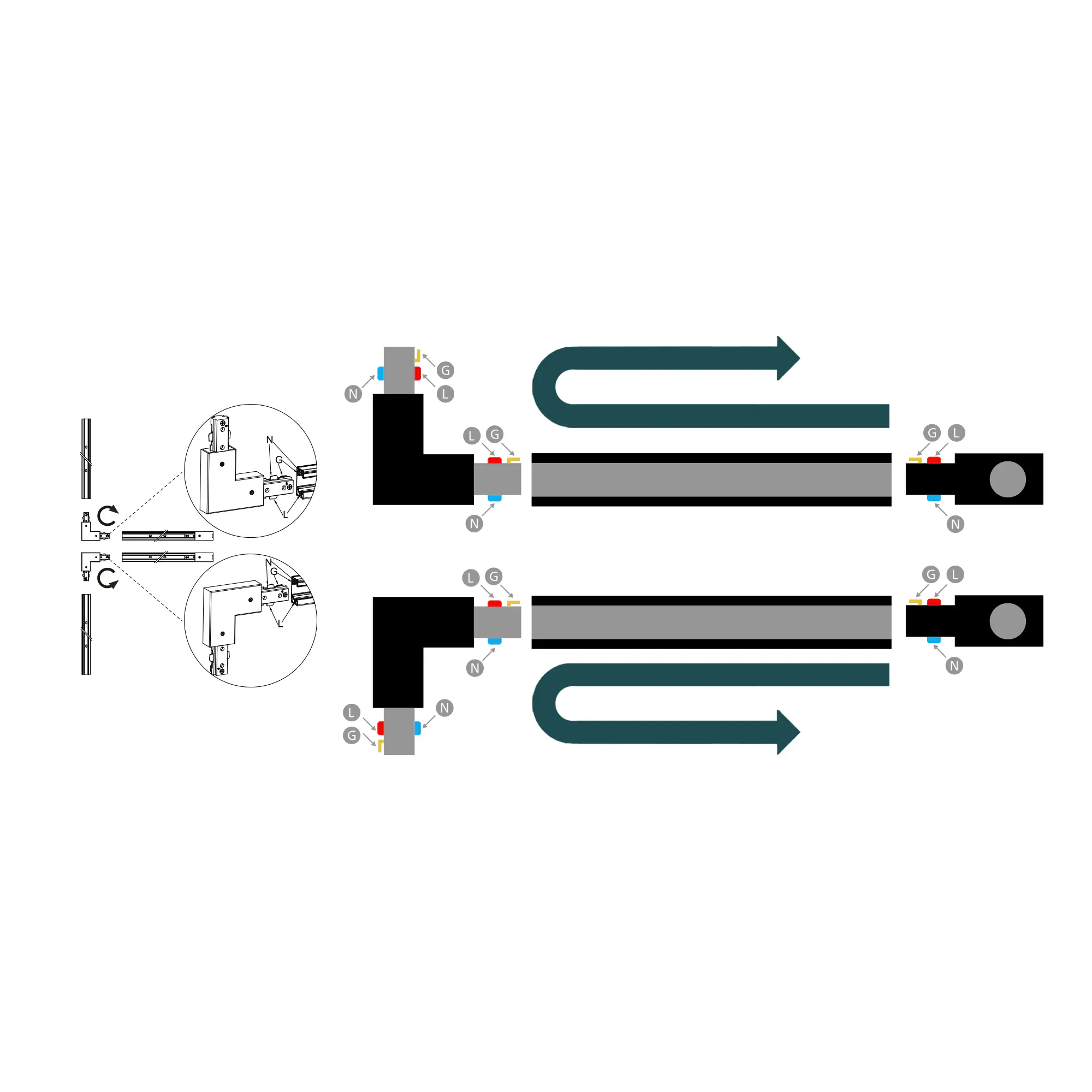 Philips EasyLink Stromverbinder für Schienenleuchte L weiß Philips EasyLink Stromverbinder für Schienenleuchte L weiß