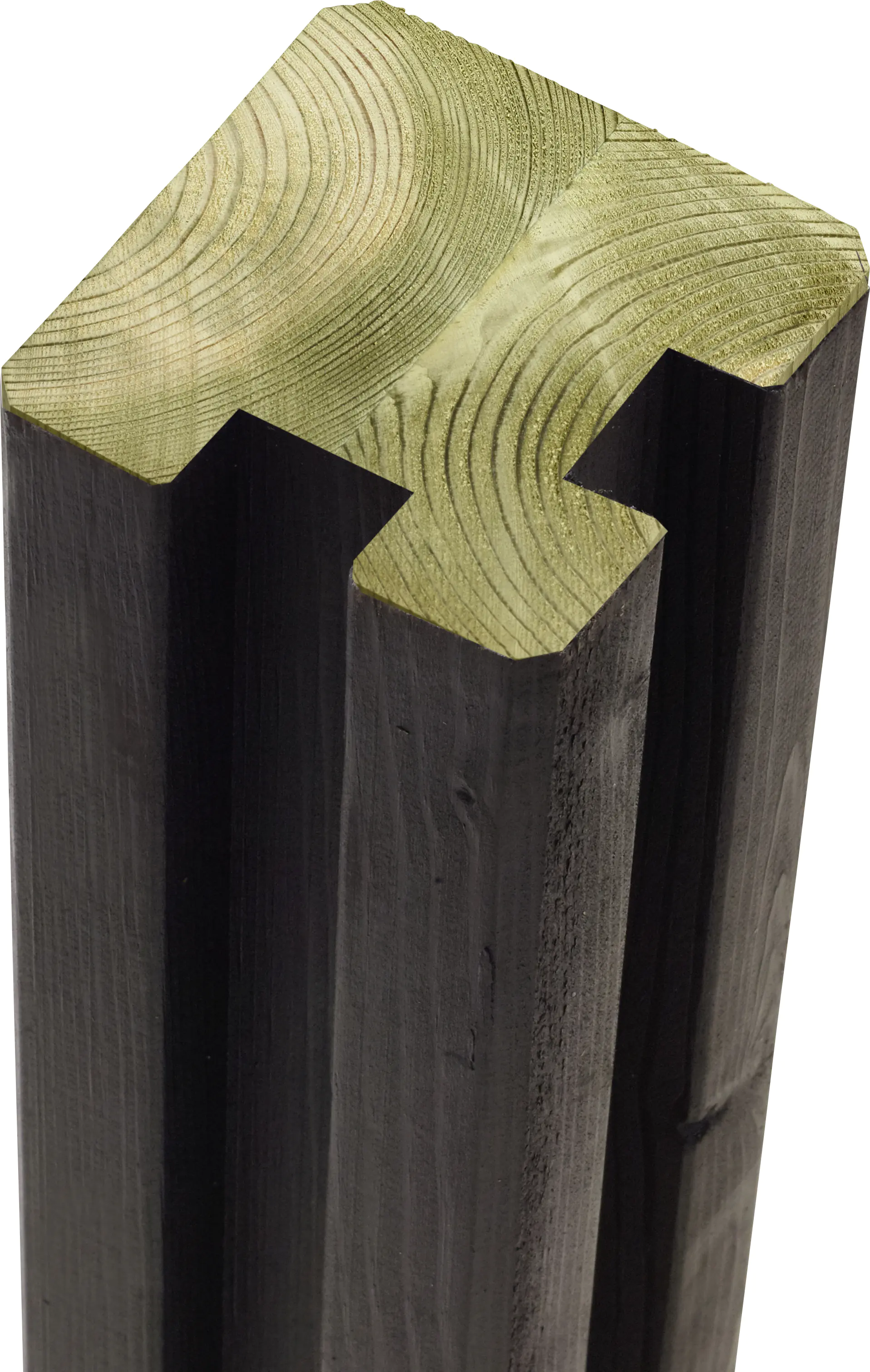 Plus Eckpfosten 268 cm, 90 x 90 mm, schwarz