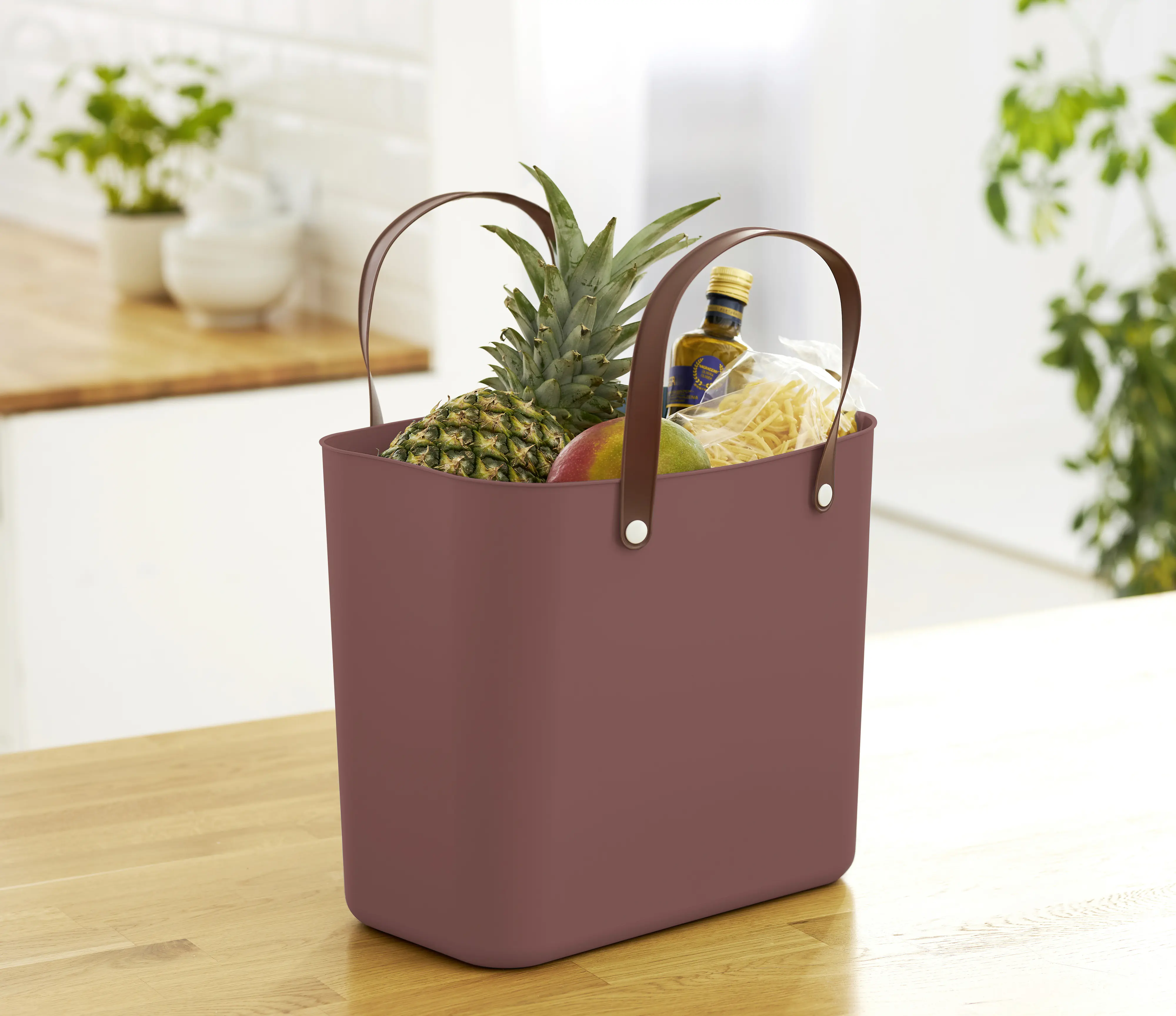 Rotho Einkaufskorb Albula 25 L weinrot