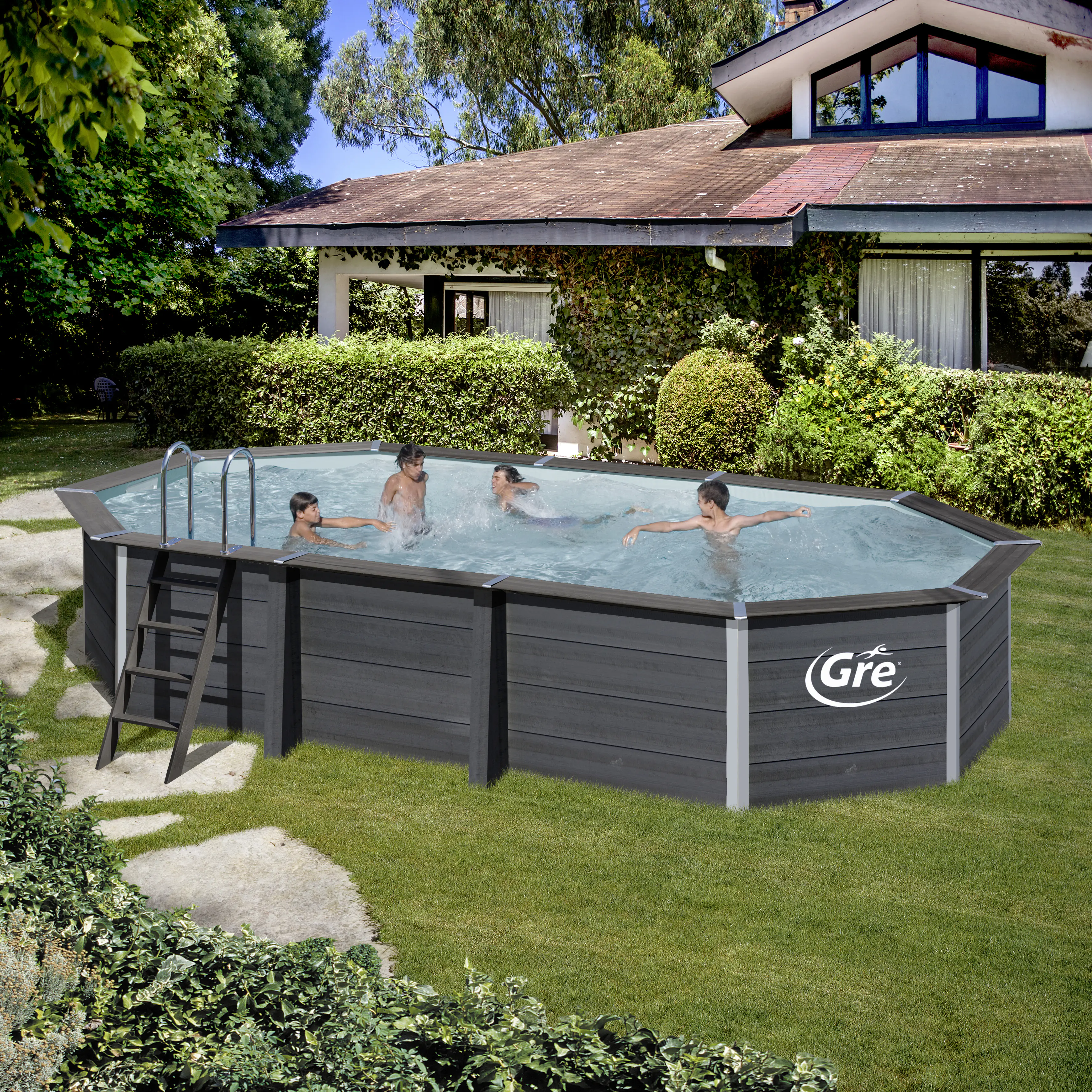 Gre Composite Pool Avangarde oval, 664 x 386 x 124 cm