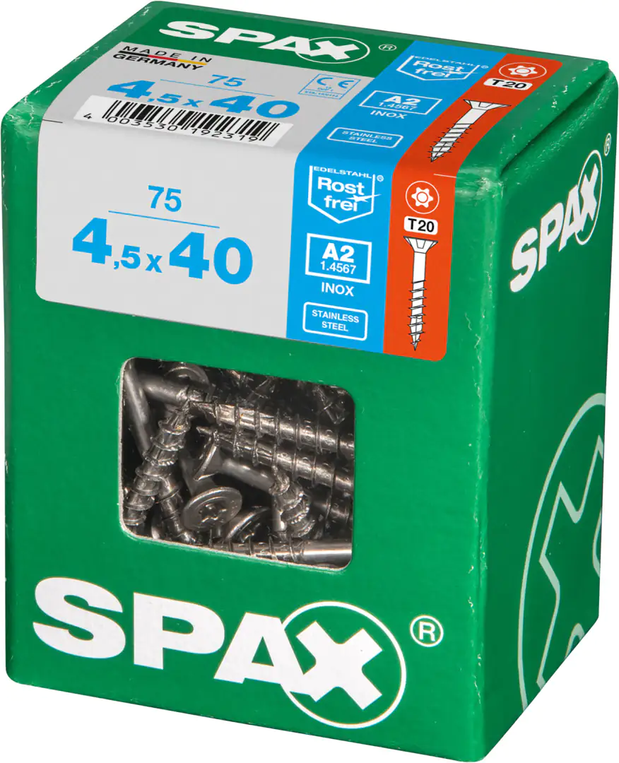Spax Universalschrauben 4.5 x 40 mm TX 20 - 75 Stk.