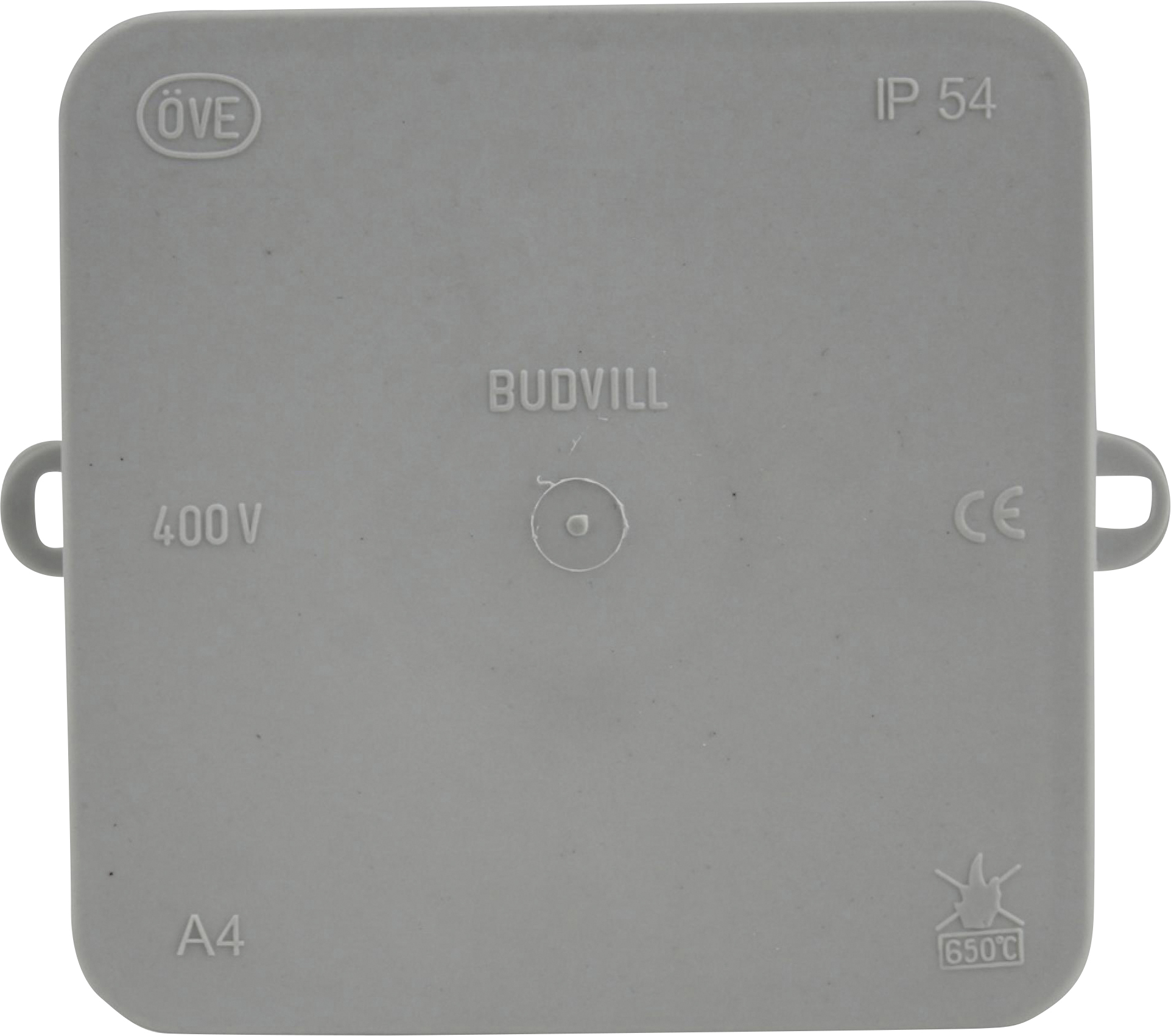 Abzweigkasten Aufputz, IP 54, 100 x 100 x 40 mm, grau Abzweigkasten Aufputz, IP 54, 100 x 100 x 40 mm, grau
