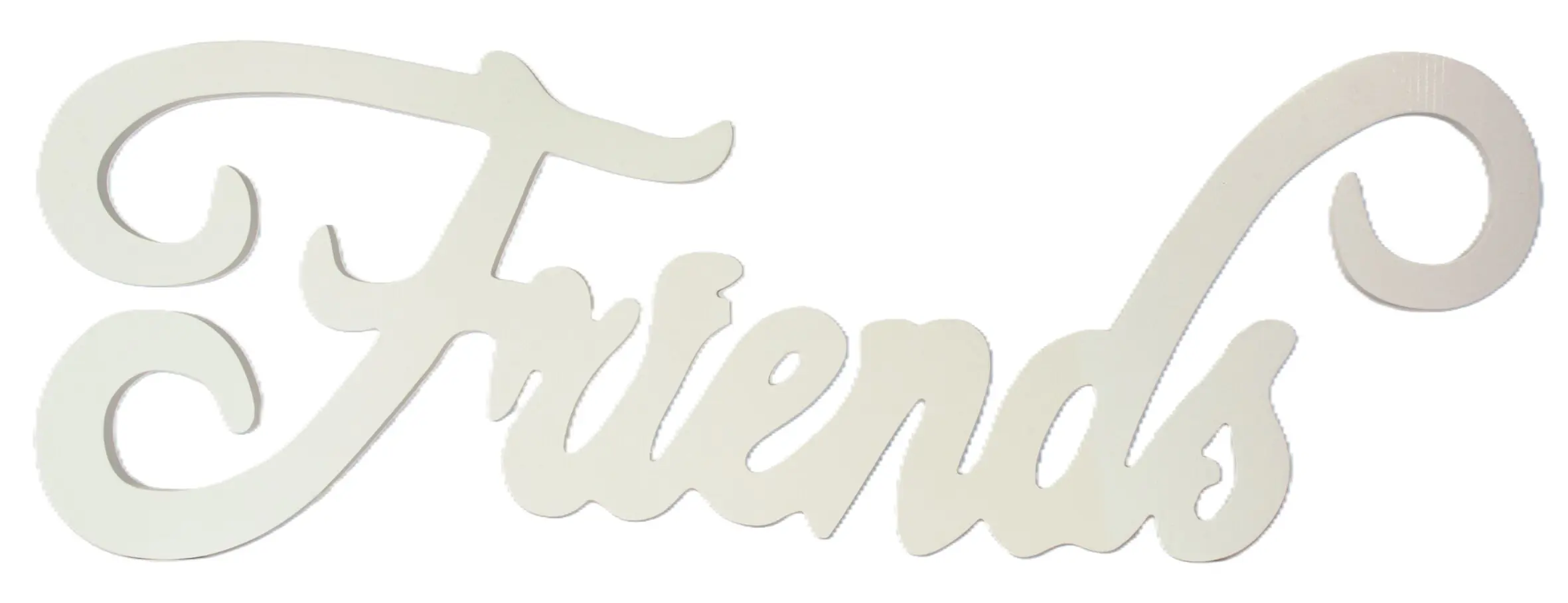 Schriftzug XL Friends weiß  74,5x29x1,8 cm