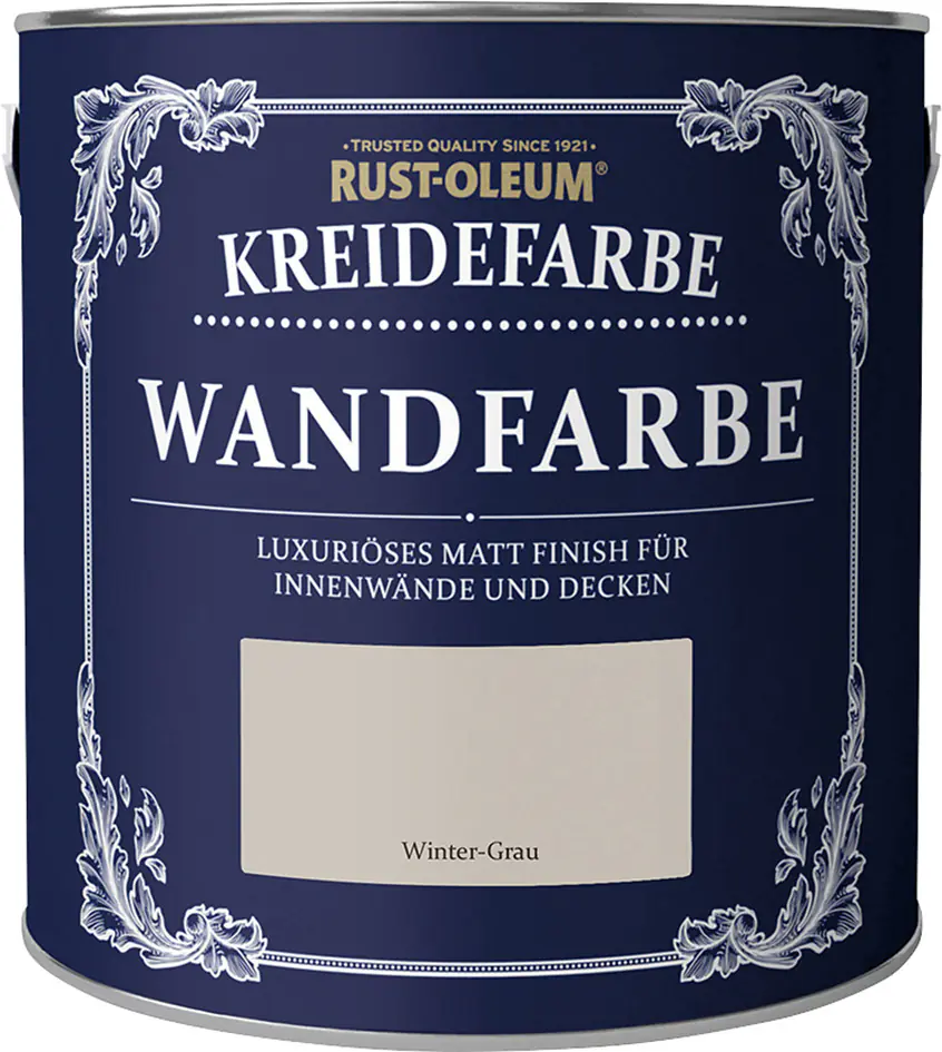 Rust-Oleum Kreidefarbe Wandfarbe 2,5 L winter-grau