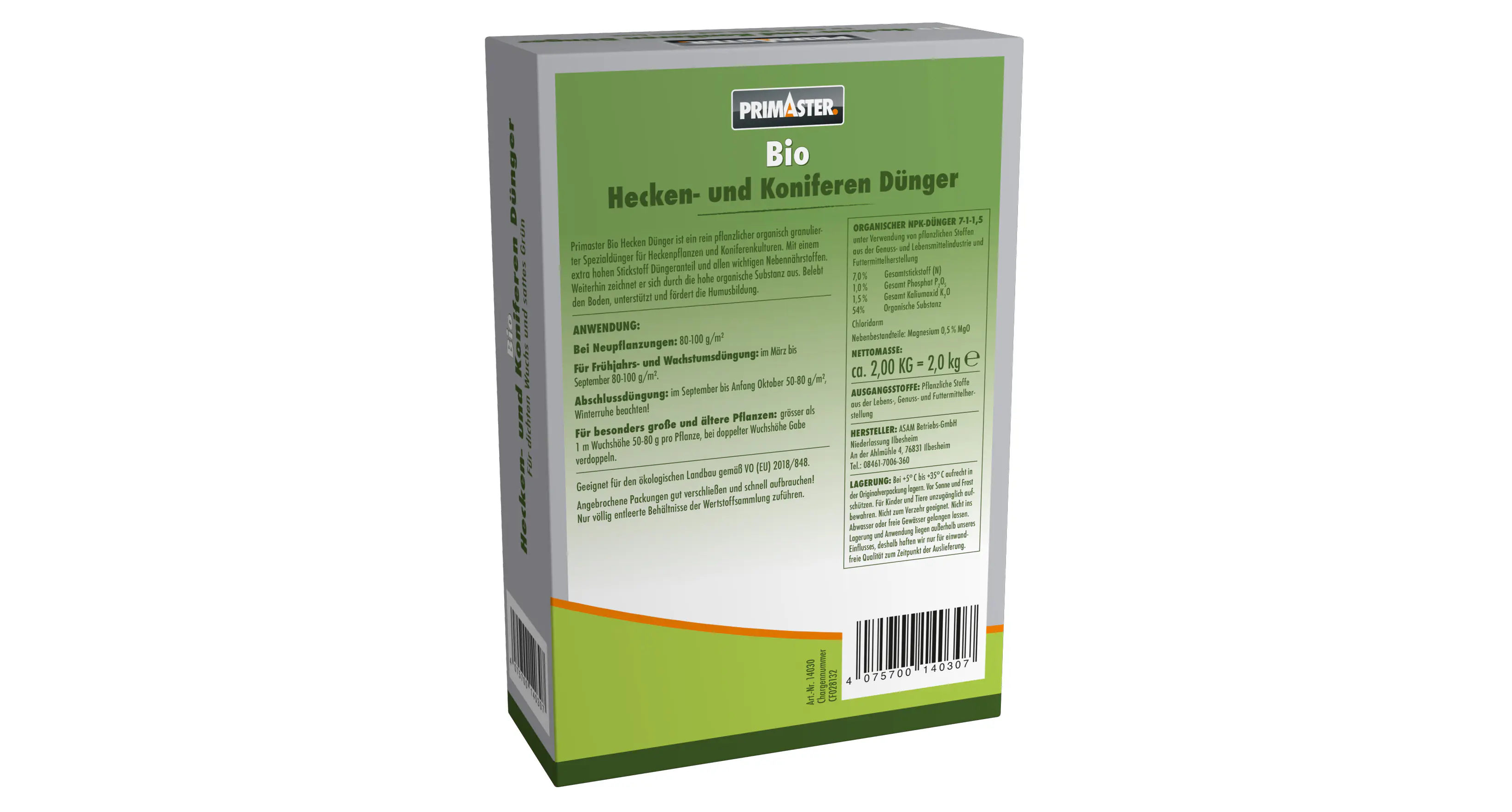 Primaster Bio Heckendünger 2 kg