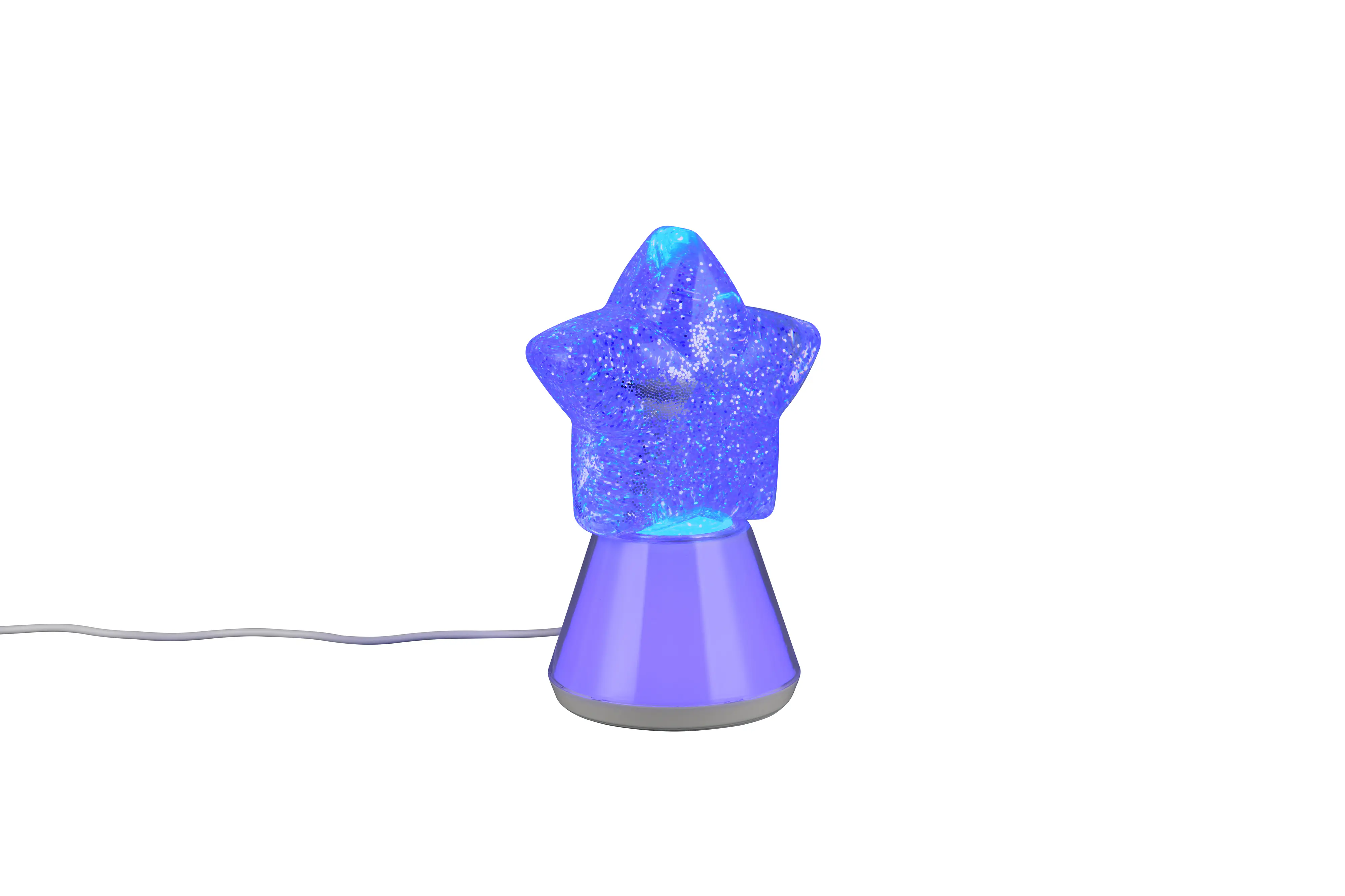 Reality LED-Tischleuchte Estella Fun Stern 12 x 19 cm rauchfarbig