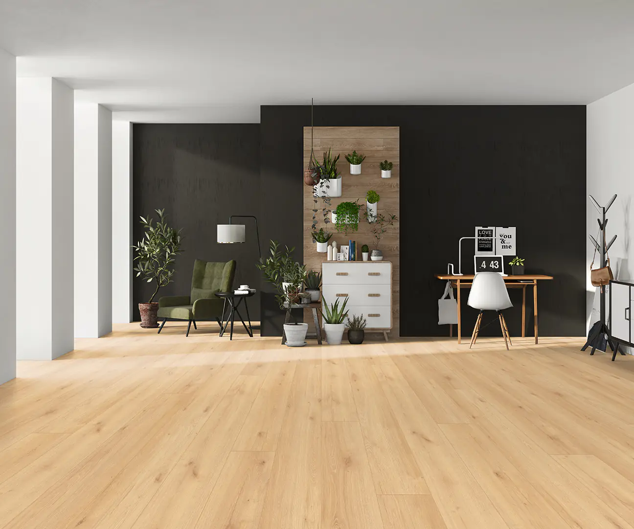 Classen Designboden HydroClick 128,5 x 19,2 cm 9 mm Komfort Eiche 