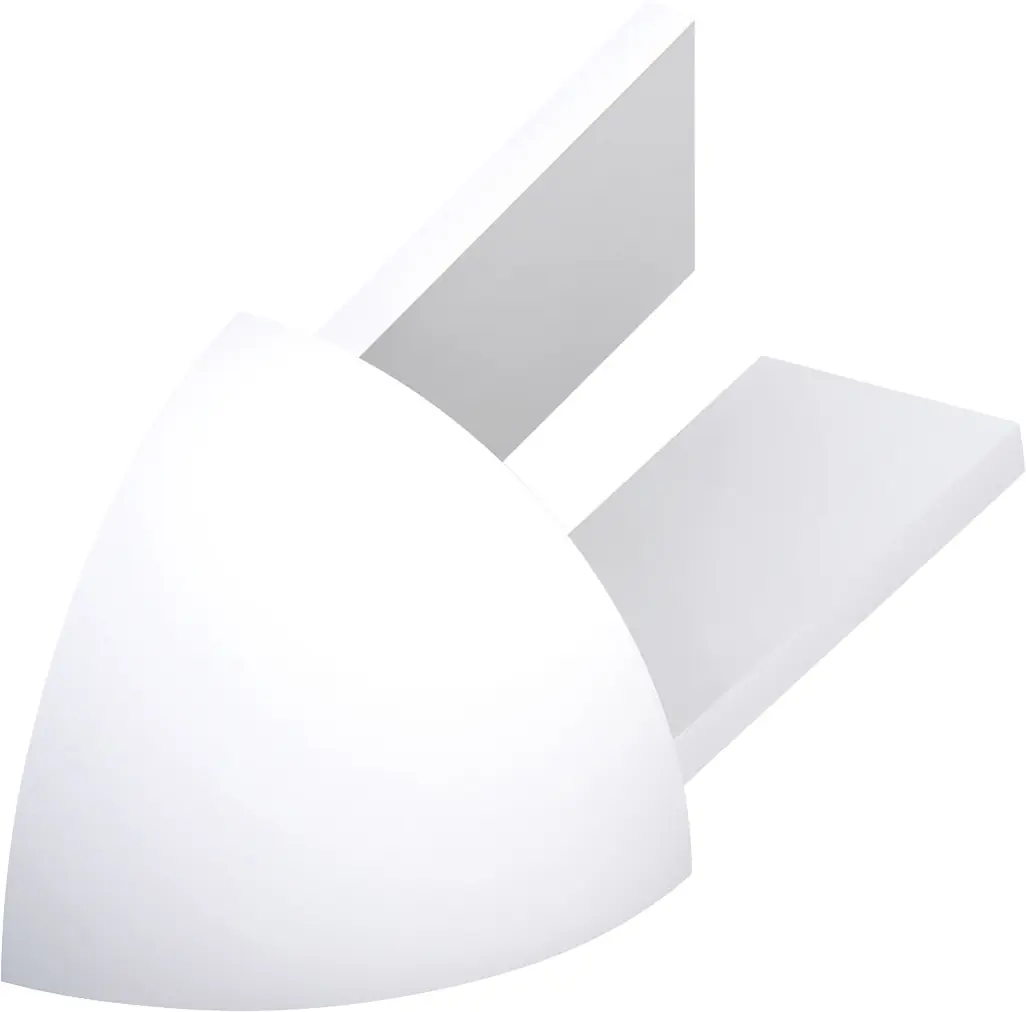 alfer Außenecken PVC glatt brillantweiß