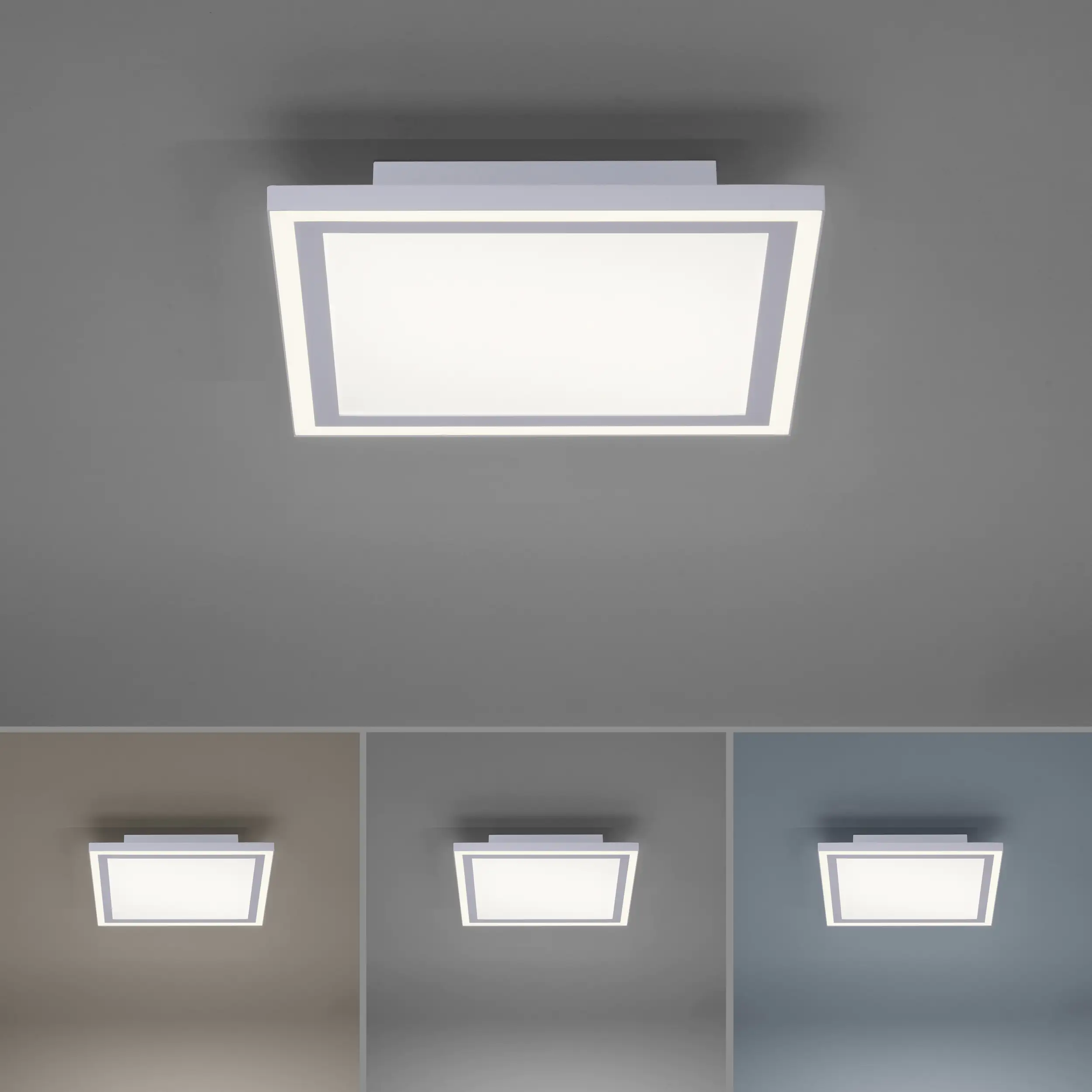 4043689969783_2 JustLight LED Panel Edging weiß 31,4 x 31,4 cm dimmbar
