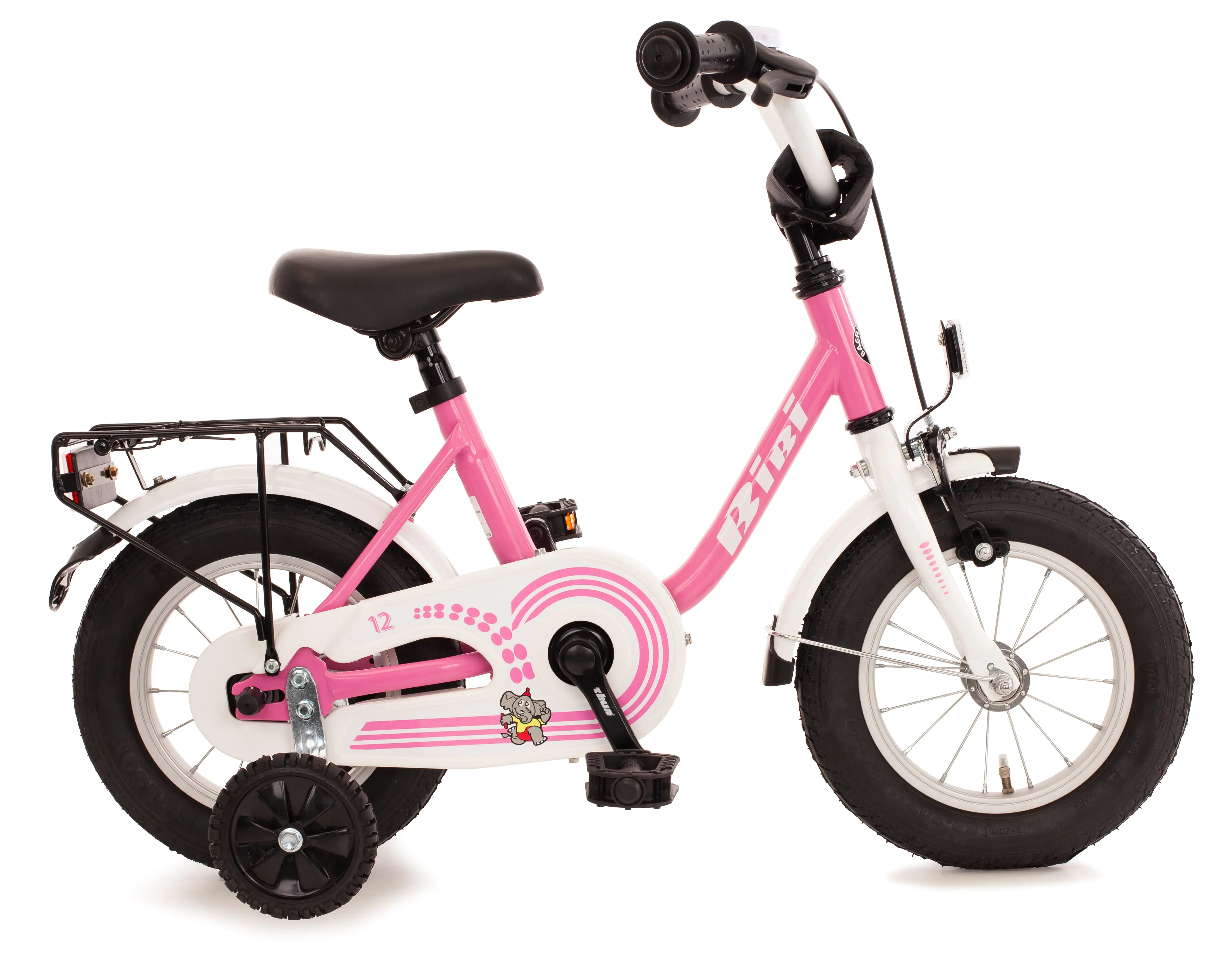 Bachtenkirch Kinderfahrrad Bibi 12,5 Zoll pink weiß