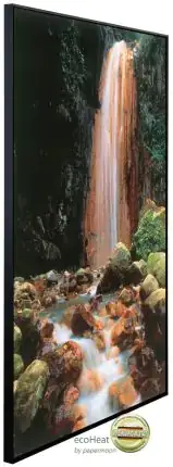 papermoon Infrarotheizkörper EcoHeat 60X100 cm 600 Watt, Wasserfall Stein