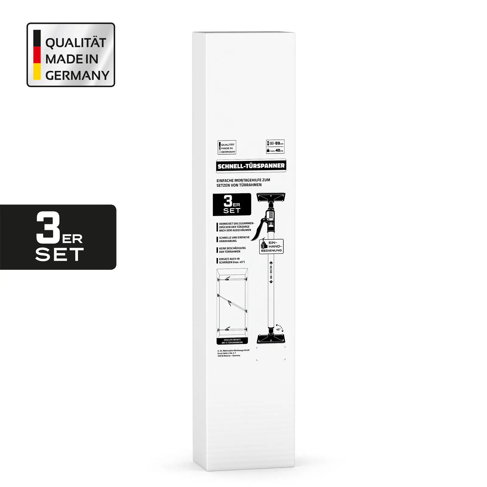 Profispann Schnell Türspanner Alu 3er-Set 66 - 99 cm Profispann Schnell Türspanner Alu 3er-Set 66 - 99 cm