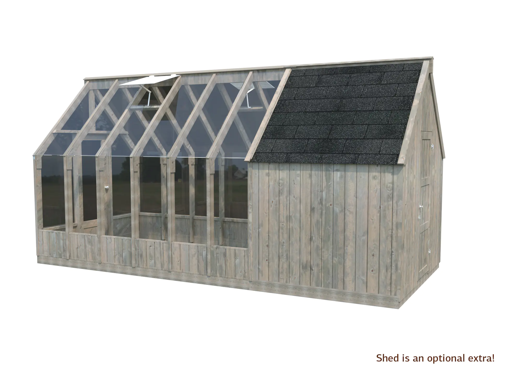 Palmako Gewächshaus Emilia 240 x 363 cm 8,2 m² 4 mm Glas 