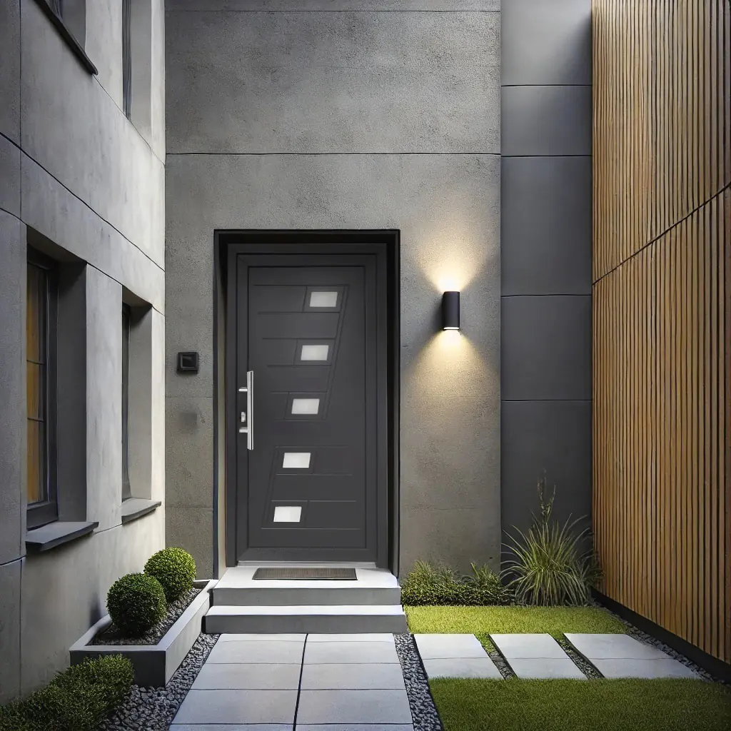 Panto Haustür Modell K043 DIN links anthrazit 100 x 200 cm