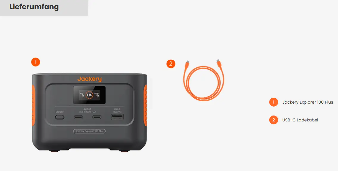 Jackery  Powerstation Explorer 100 Plus 99 Wh 128W