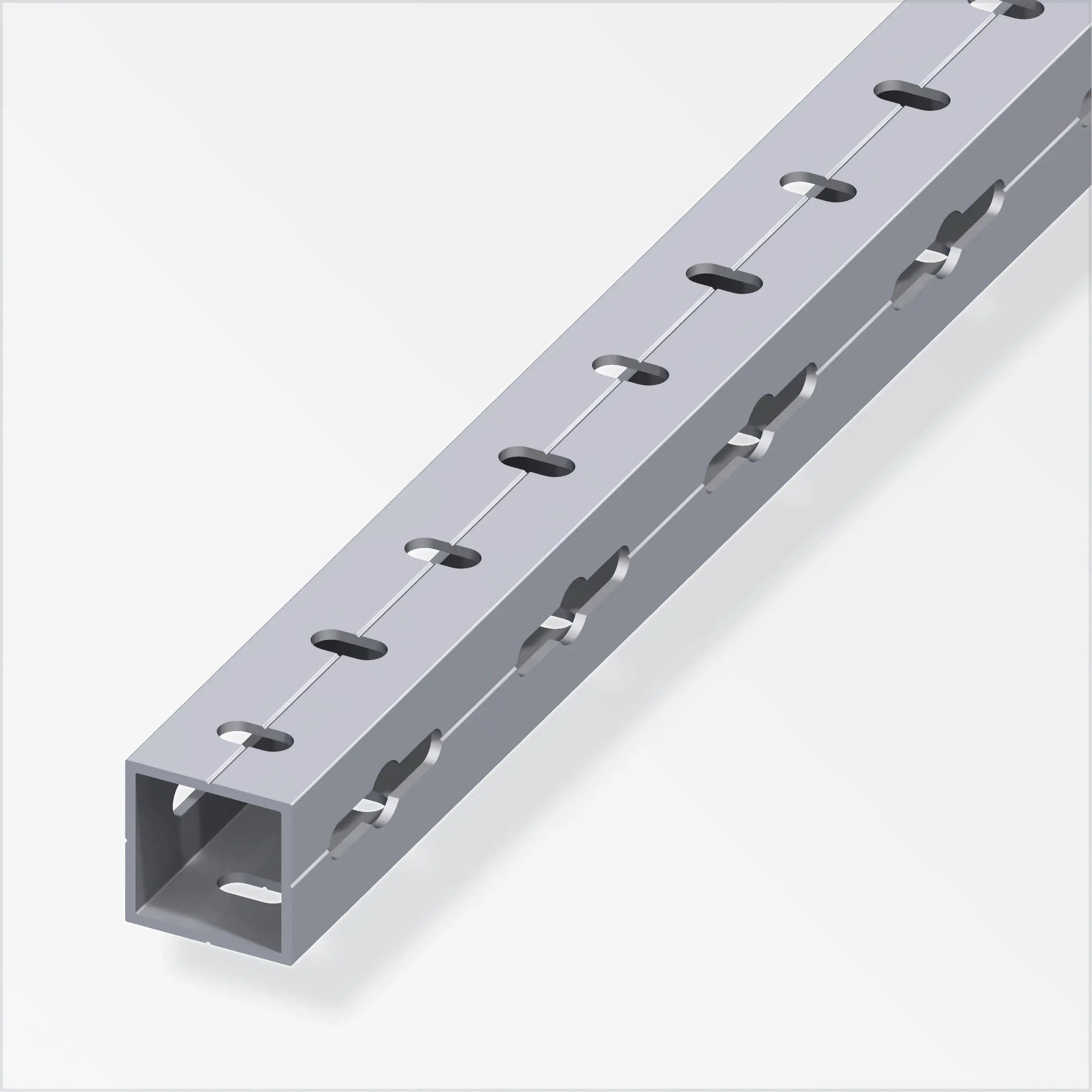 alfer Quadratrohr 1 m, 23.5 x 1.5 mm Aluminium roh blank