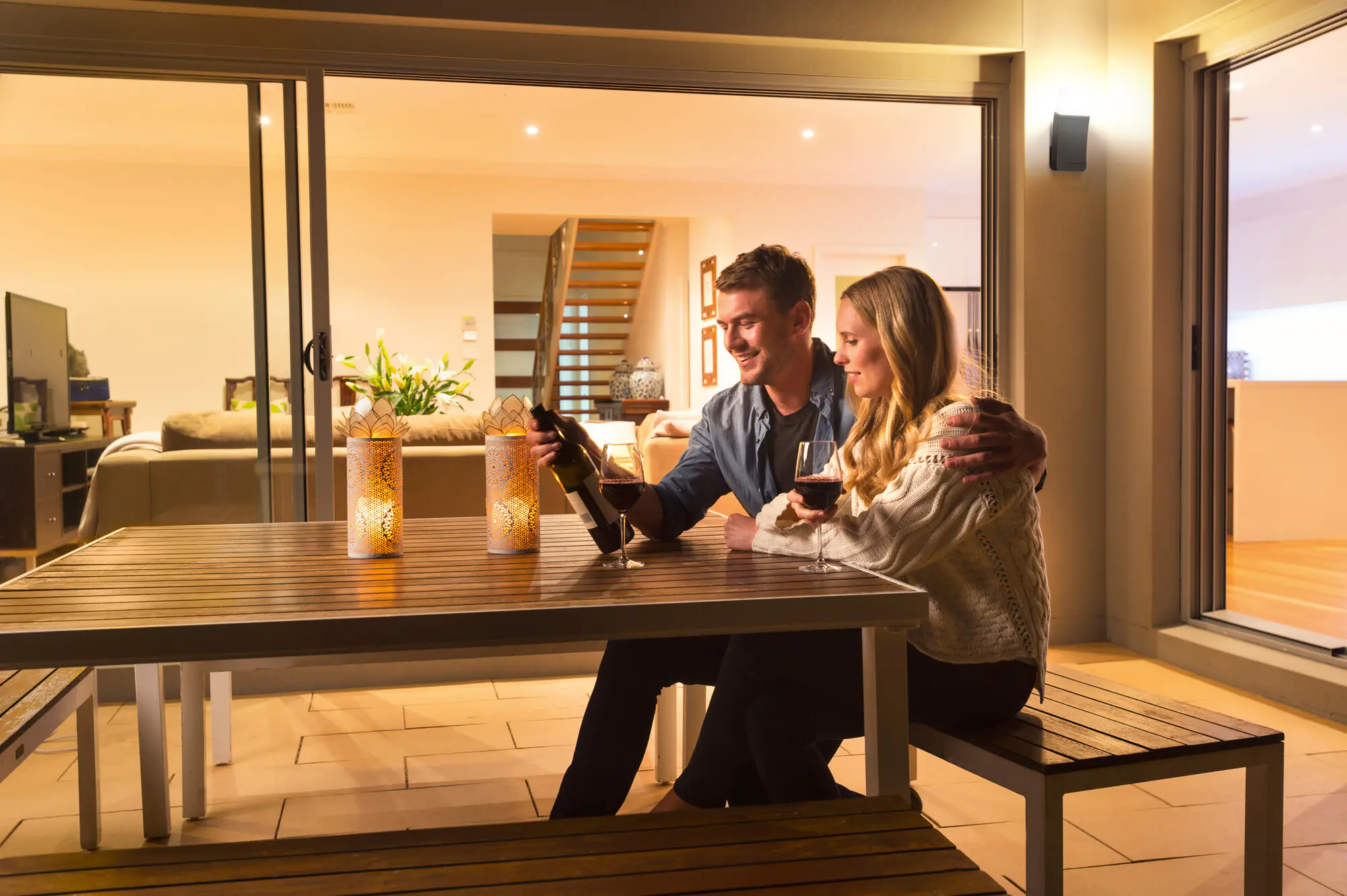 Ledvance LED Außen-Wandleuchte Smart+ Curve dunkelgrau