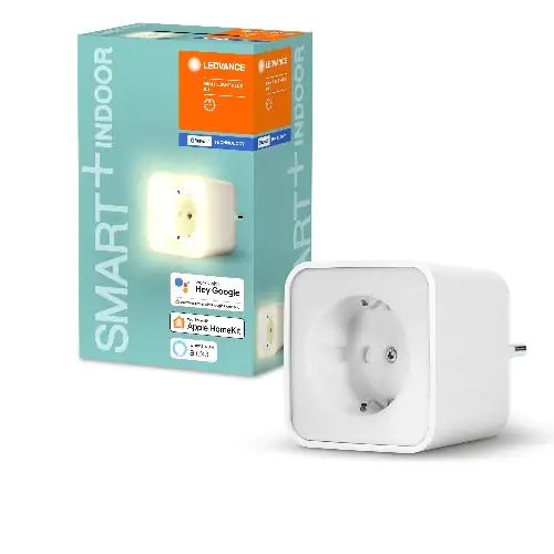 Ledvance Smart+WiFi Steckdose mit integriertem Nachtlicht weiß 3.680 W