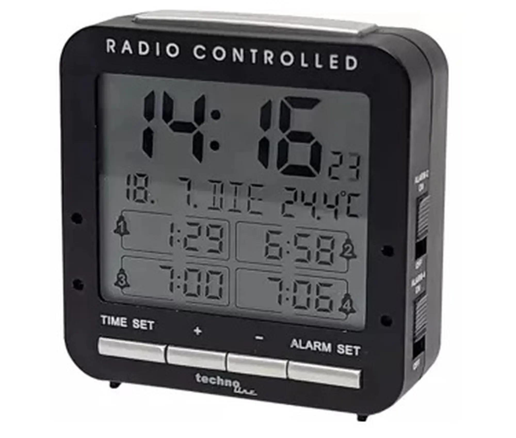 Technoline Funkwecker WT245 digital schwarz Technoline Funkwecker WT245 digital schwarz
