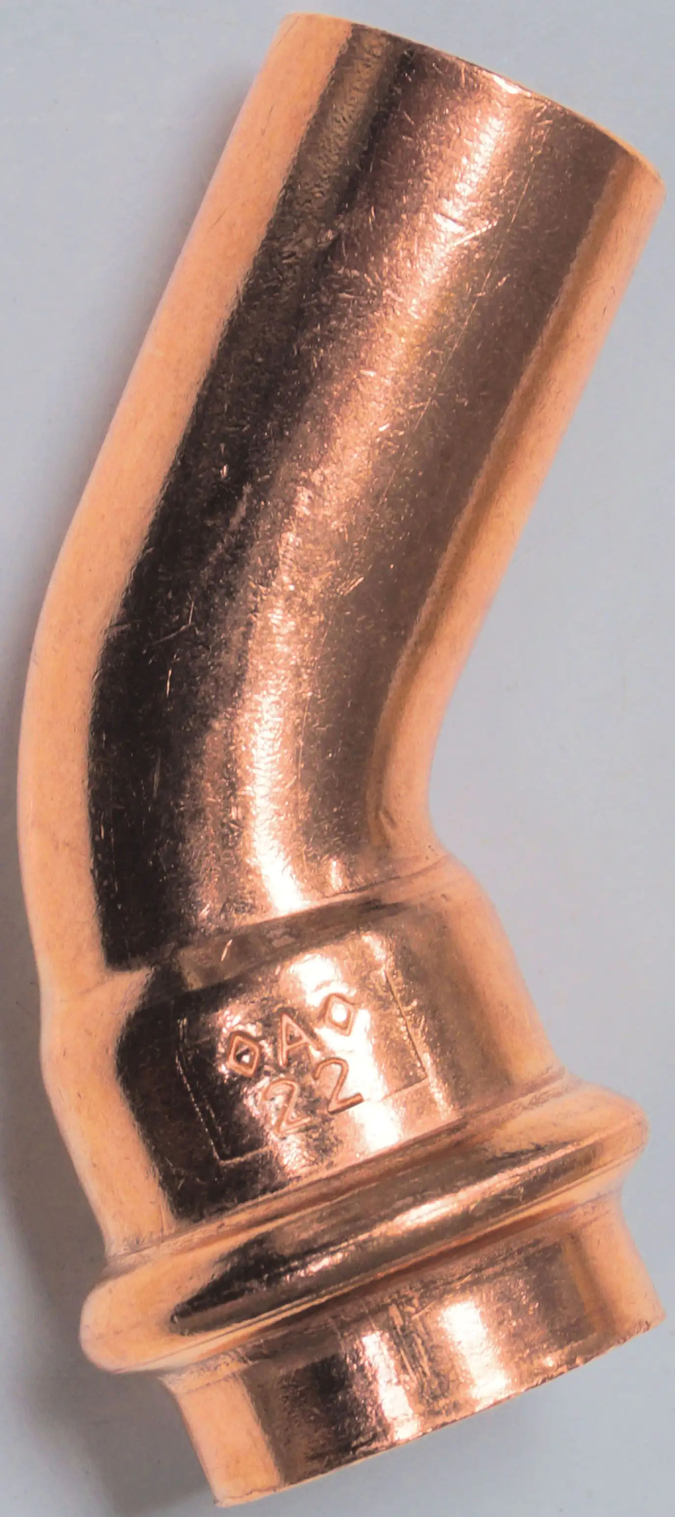 Cornat Press-Bogen 45° Kupfer, ø 22 mm