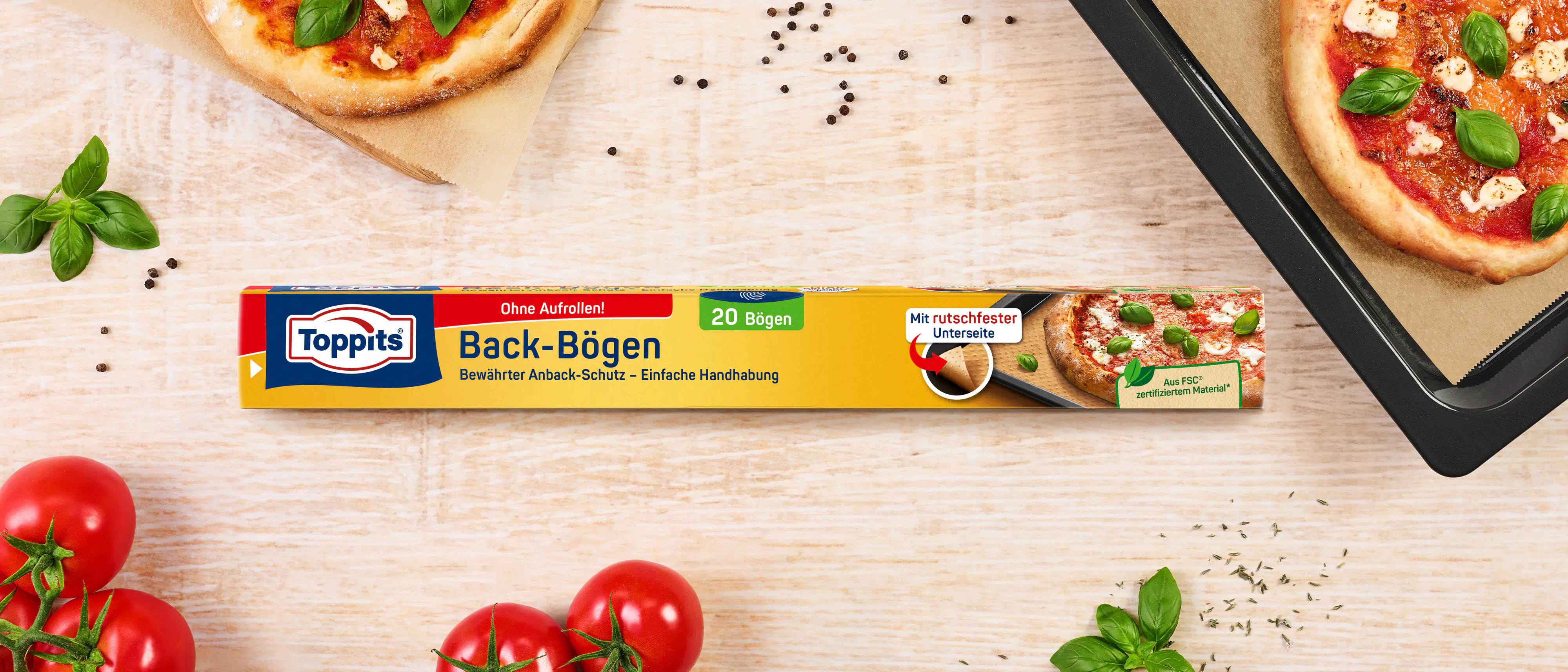 Toppits® Backpapier-Bögen Rutschfest FSC MIX SGSCH-COC-008678