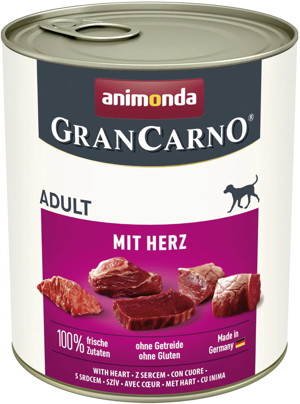 Animonda GranCarno Hundenassfutter Adult Herz 800 g Animonda GranCarno Hundenassfutter Adult Herz 800 g