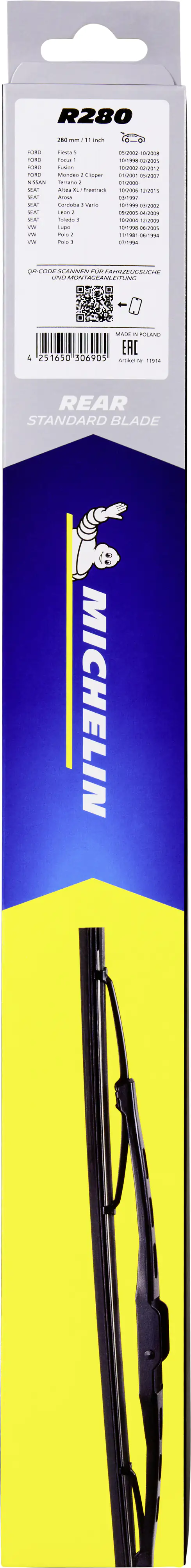 Michelin Scheibenwischer Heck R280 280mm Michelin Scheibenwischer Heck R280 280mm