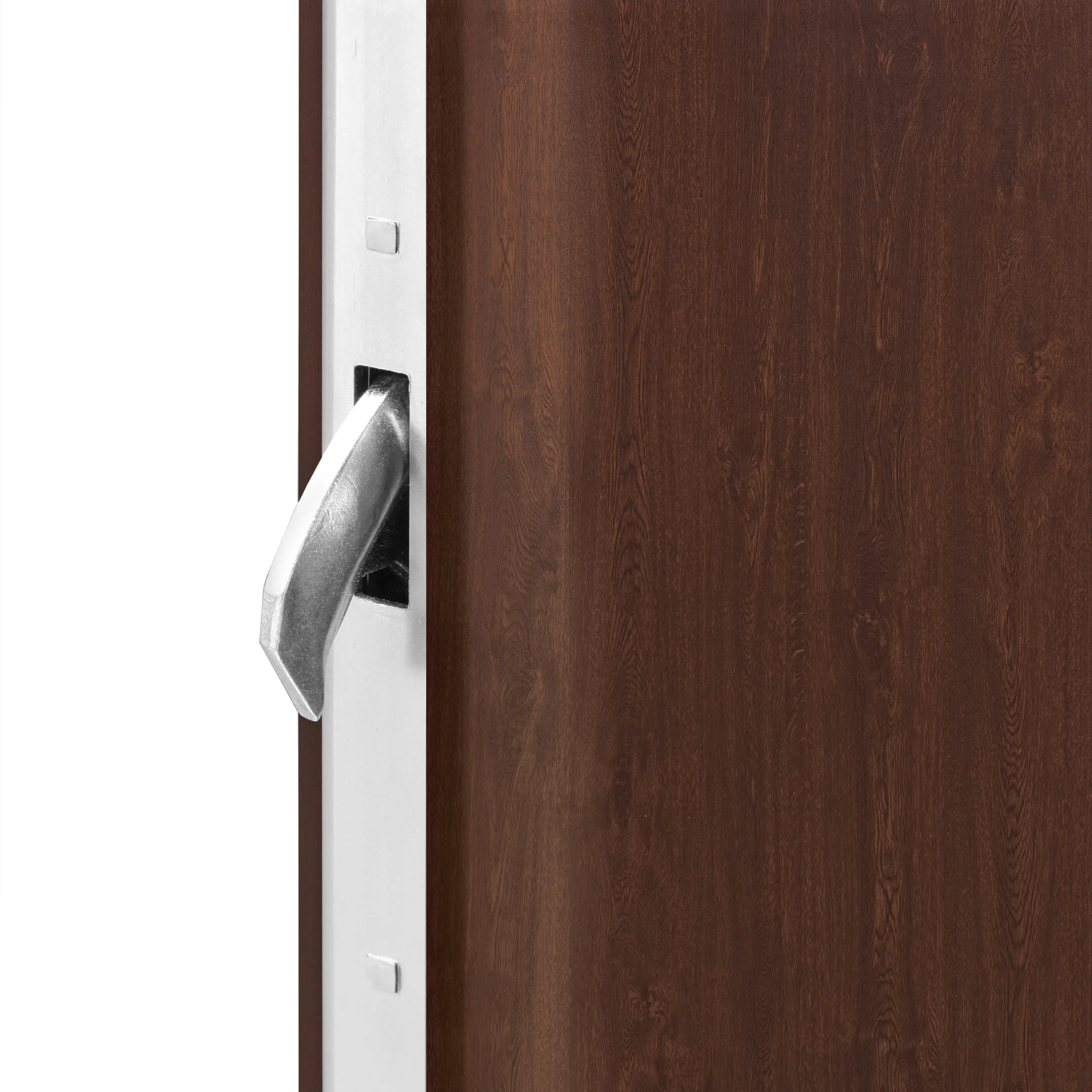 Splendoor Haustür Passivedoor Premium B02 RC2 Nussbaum DIN Rechts 100 x 210 cm