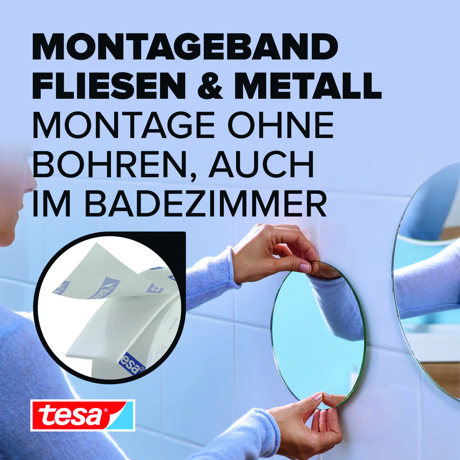 tesa Montageband 5 m x 19mm, weiß